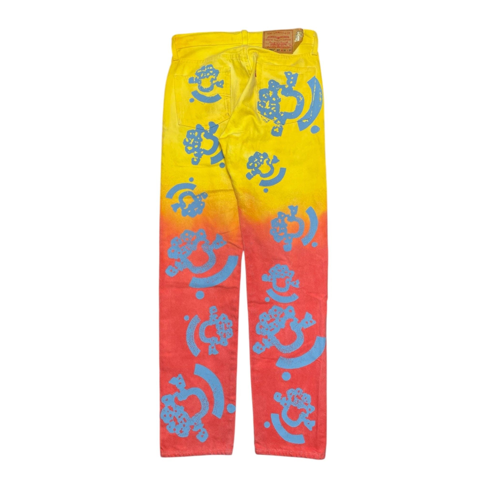 DENIM TEARS X Bstroy Gradient Jeans Yellow Orange Size US 30 / EU 46 - 2 Thumbnail