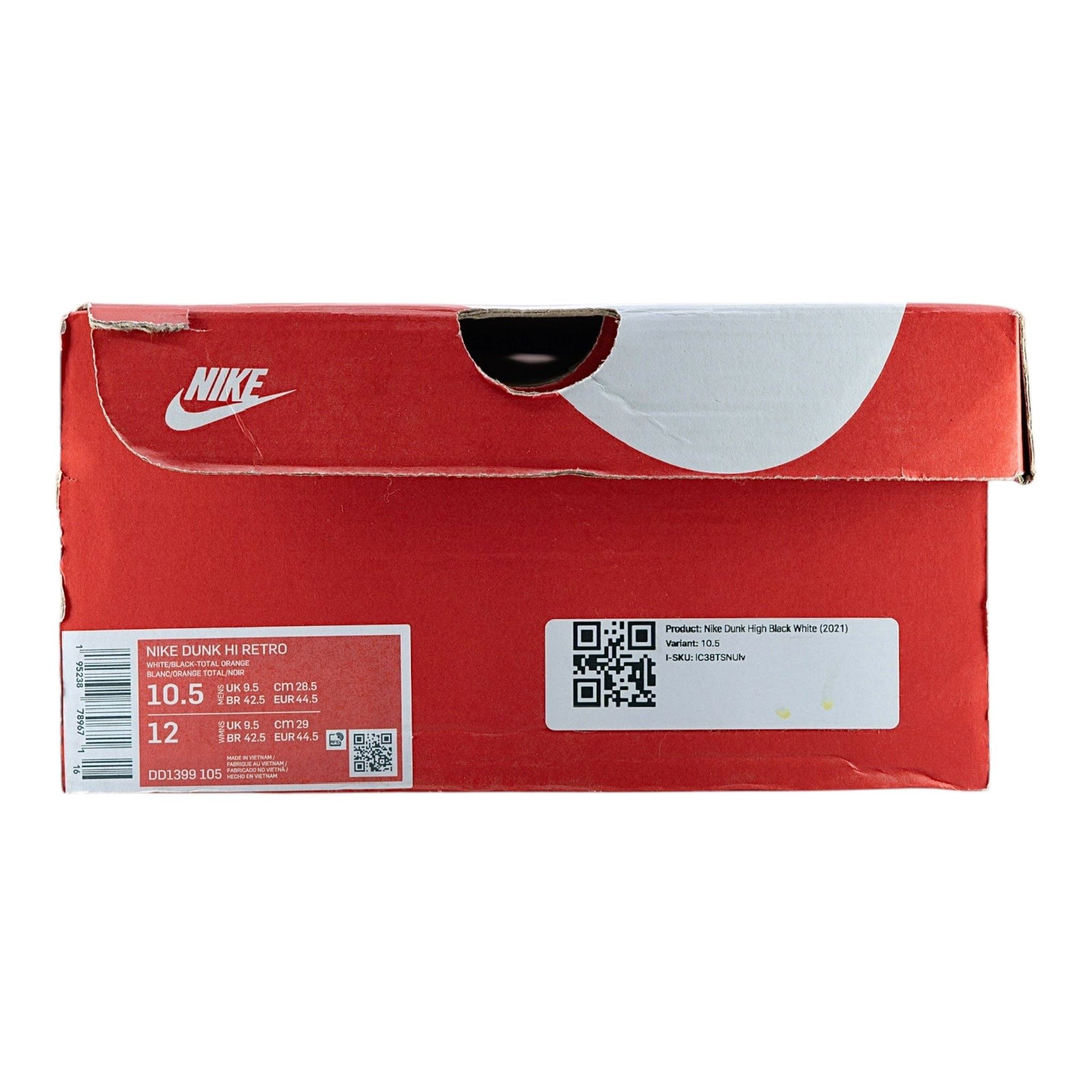 Nike Dunk High Black White (2021) Size US 11 / EU 44 - 8 Thumbnail