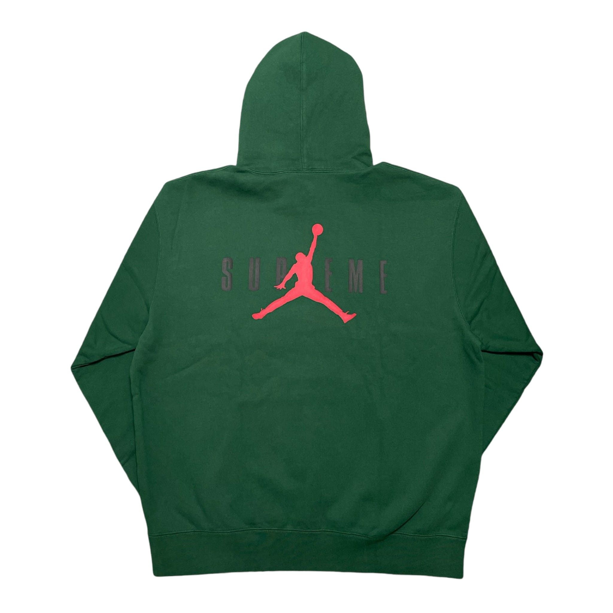 Supreme Jordan Hooded Sweatshirt (FW24) Green Size US L / EU 52-54 / 3 - 2 Thumbnail