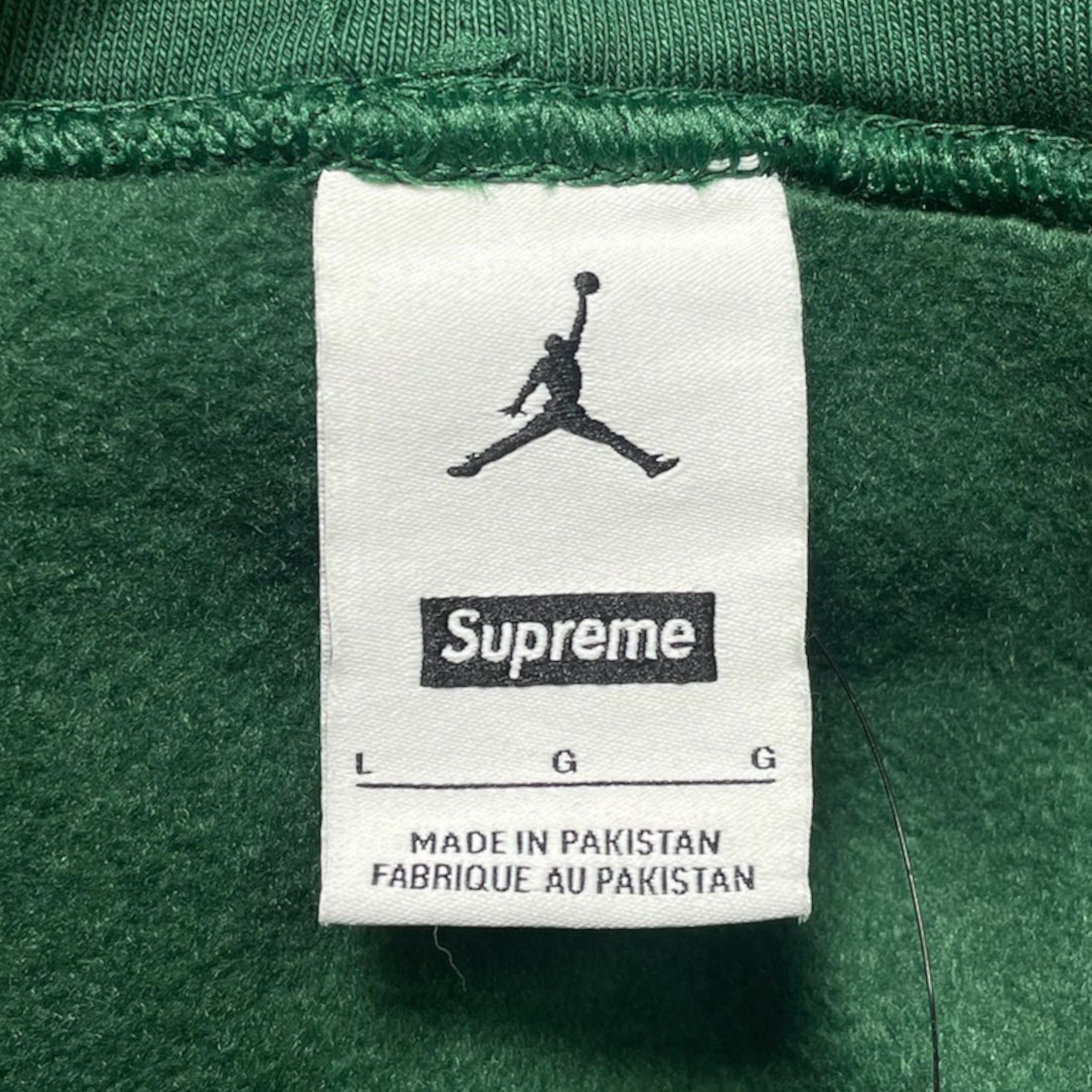 Supreme Jordan Hooded Sweatshirt (FW24) Green Size US L / EU 52-54 / 3 - 4 Thumbnail