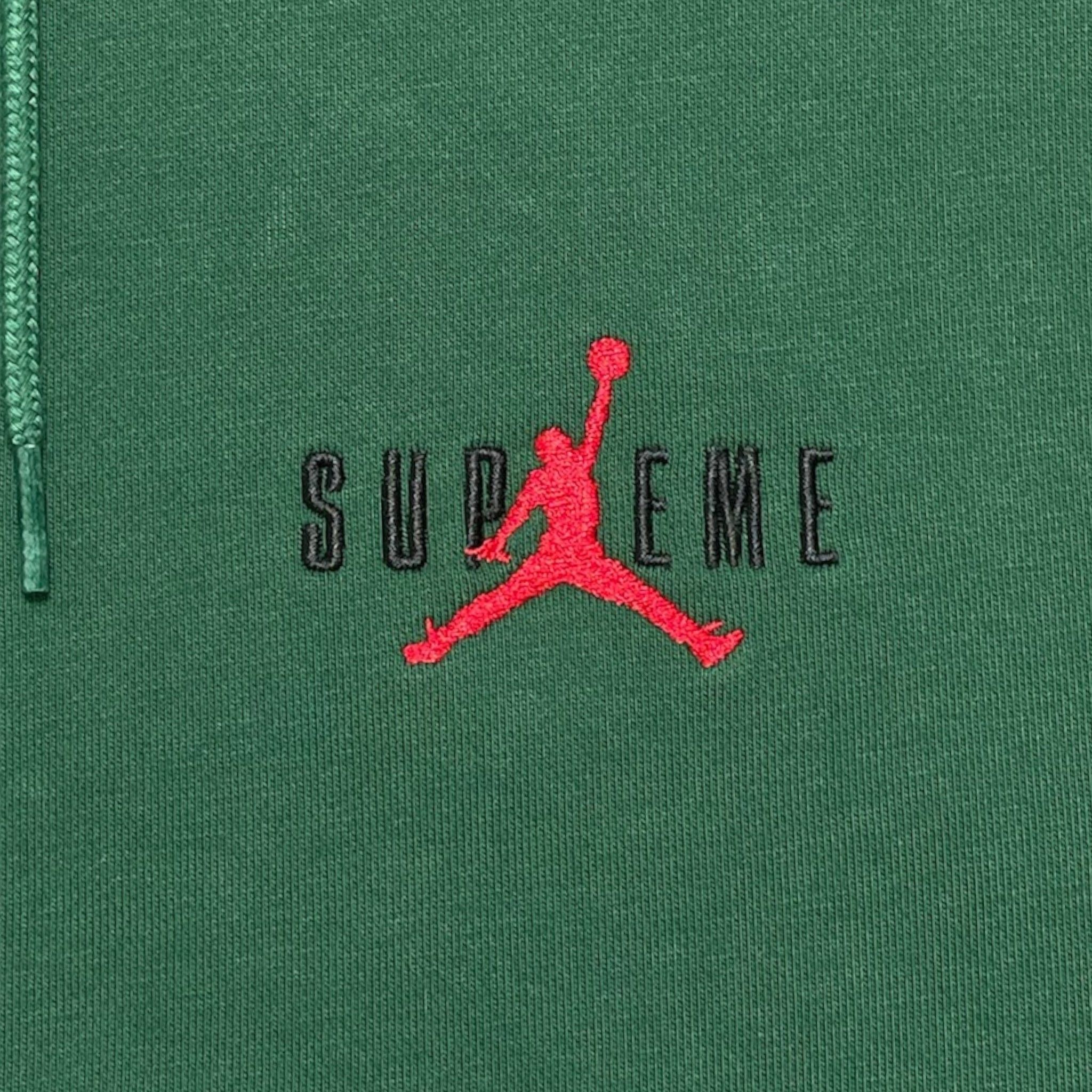 Supreme Jordan Hooded Sweatshirt (FW24) Green Size US L / EU 52-54 / 3 - 3 Thumbnail