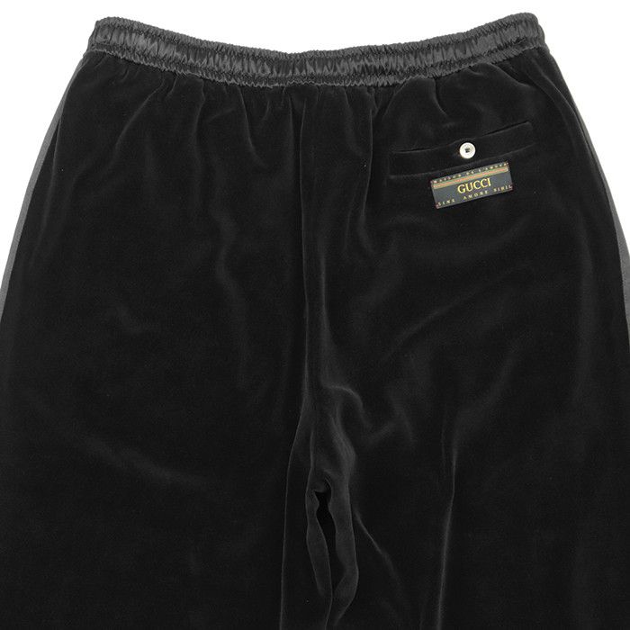 Gucci Gucci Gucci Velour Satin Sweatpants Textile Bottoms DUTY FREE for USA Size ONE SIZE - 6 Thumbnail