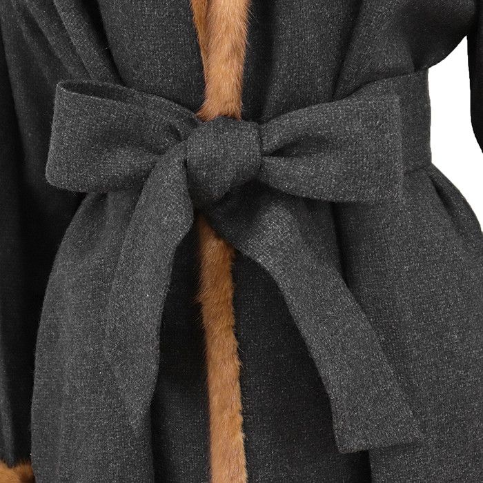 Other Other FOXEY BOUTIQUE Cashmere Wool Mink Coat Textile Outerwear 14370-AC0102 DUTY FREE for USA Size ONE SIZE - 4 Thumbnail