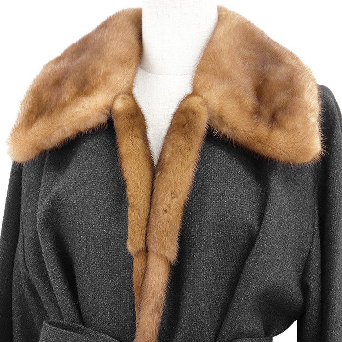 Other Other FOXEY BOUTIQUE Cashmere Wool Mink Coat Textile Outerwear 14370-AC0102 DUTY FREE for USA Size ONE SIZE - 3 Thumbnail
