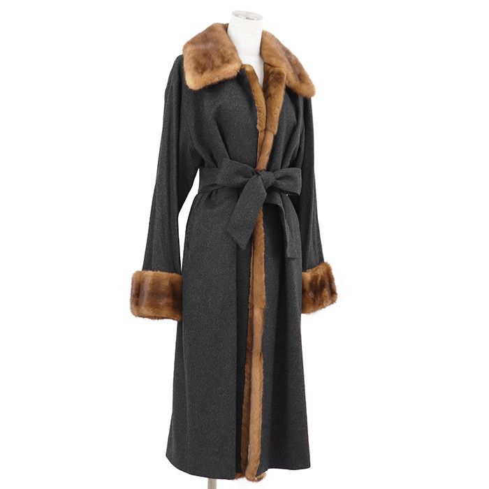 Other Other FOXEY BOUTIQUE Cashmere Wool Mink Coat Textile Outerwear 14370-AC0102 DUTY FREE for USA Size ONE SIZE - 2 Thumbnail