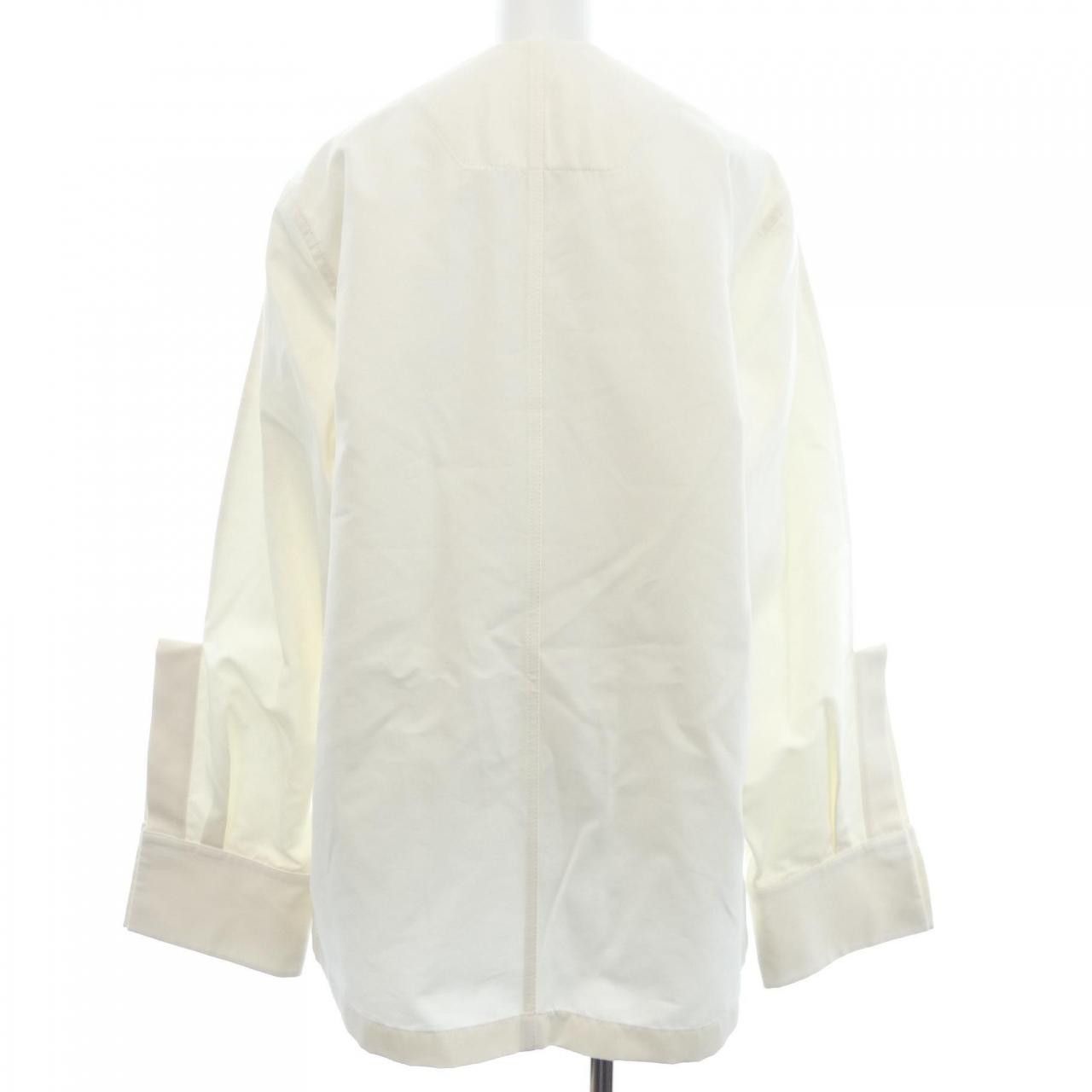 Jil Sander Jil Sander Jil Sander Cotton Shirt Textile Dress Shirt J02BN0154 DUTY FREE for USA Size ONE SIZE - 2 Thumbnail