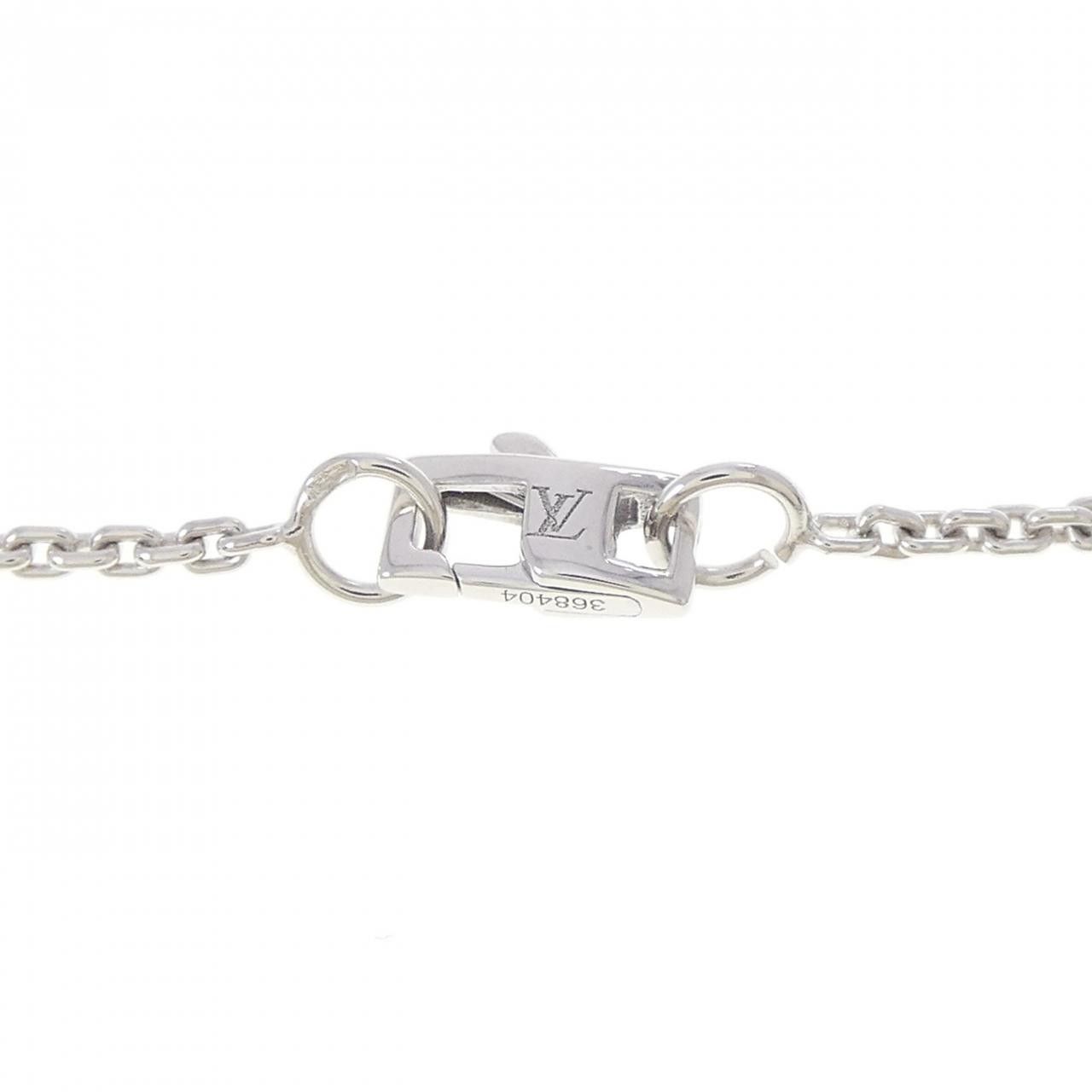 Louis Vuitton Louis Vuitton Louis Vuitton Pendentif Lockit 750 White Gold Diamond Necklace Precious Metal Necklace Q93436 DUTY FREE for USA Size ONE SIZE - 4 Thumbnail