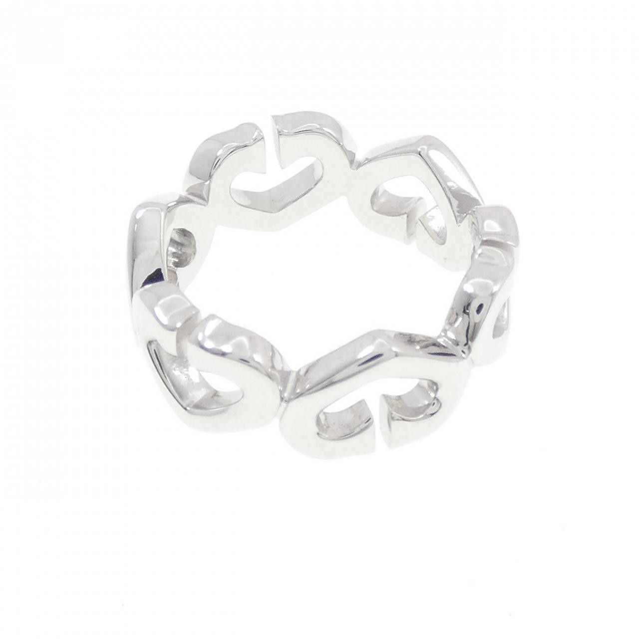 Cartier Cartier Cartier C Heart 750 White Gold Diamond Ring Size 6 Precious Metal Ring CRB4041500 DUTY FREE for USA Size ONE SIZE - 3 Thumbnail