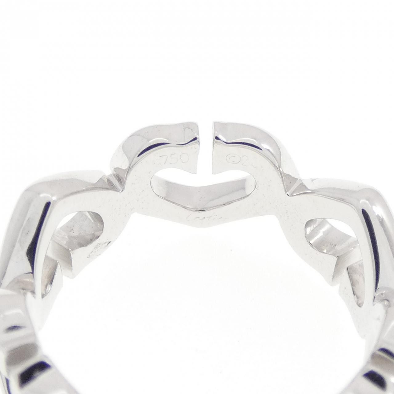 Cartier Cartier Cartier C Heart 750 White Gold Diamond Ring Size 6 Precious Metal Ring CRB4041500 DUTY FREE for USA Size ONE SIZE - 4 Thumbnail