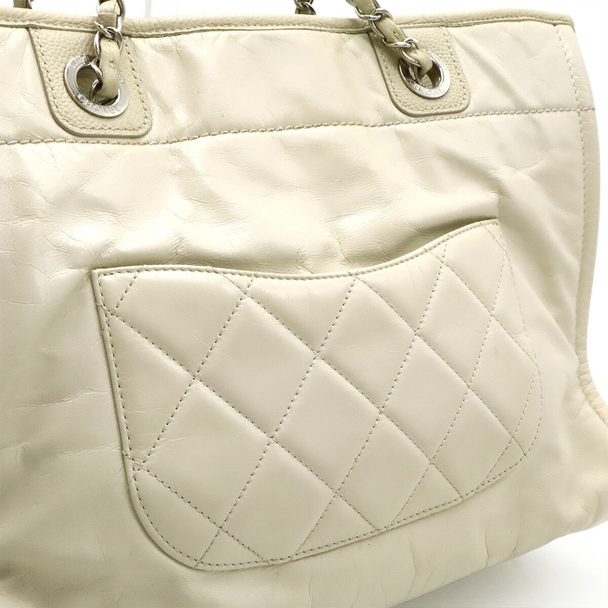 Chanel Chanel Chanel Deauville Leather Tote Bag Leather Shoulder Bag A93257 DUTY FREE for USA Size ONE SIZE - 8 Thumbnail