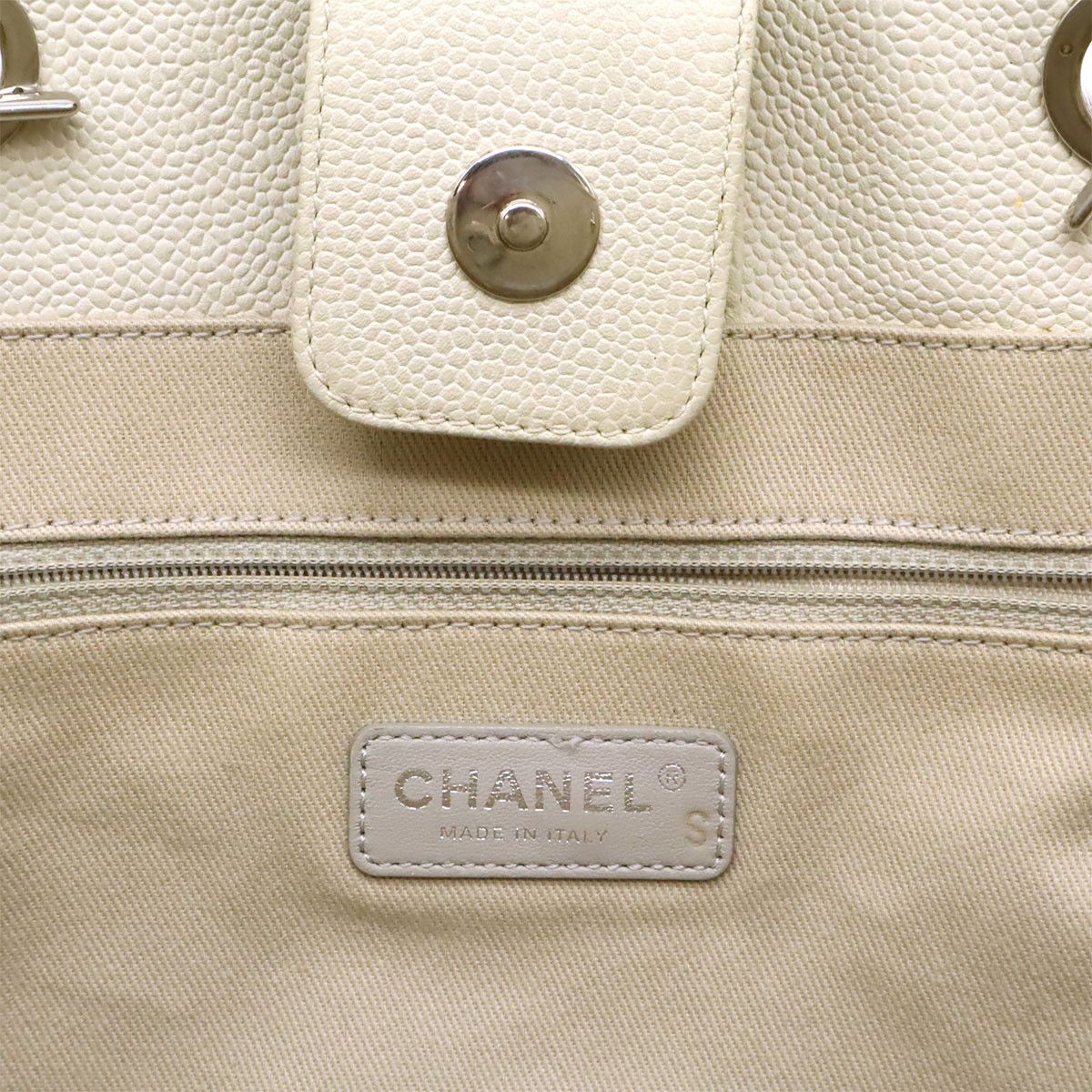 Chanel Chanel Chanel Deauville Leather Tote Bag Leather Shoulder Bag A93257 DUTY FREE for USA Size ONE SIZE - 6 Thumbnail