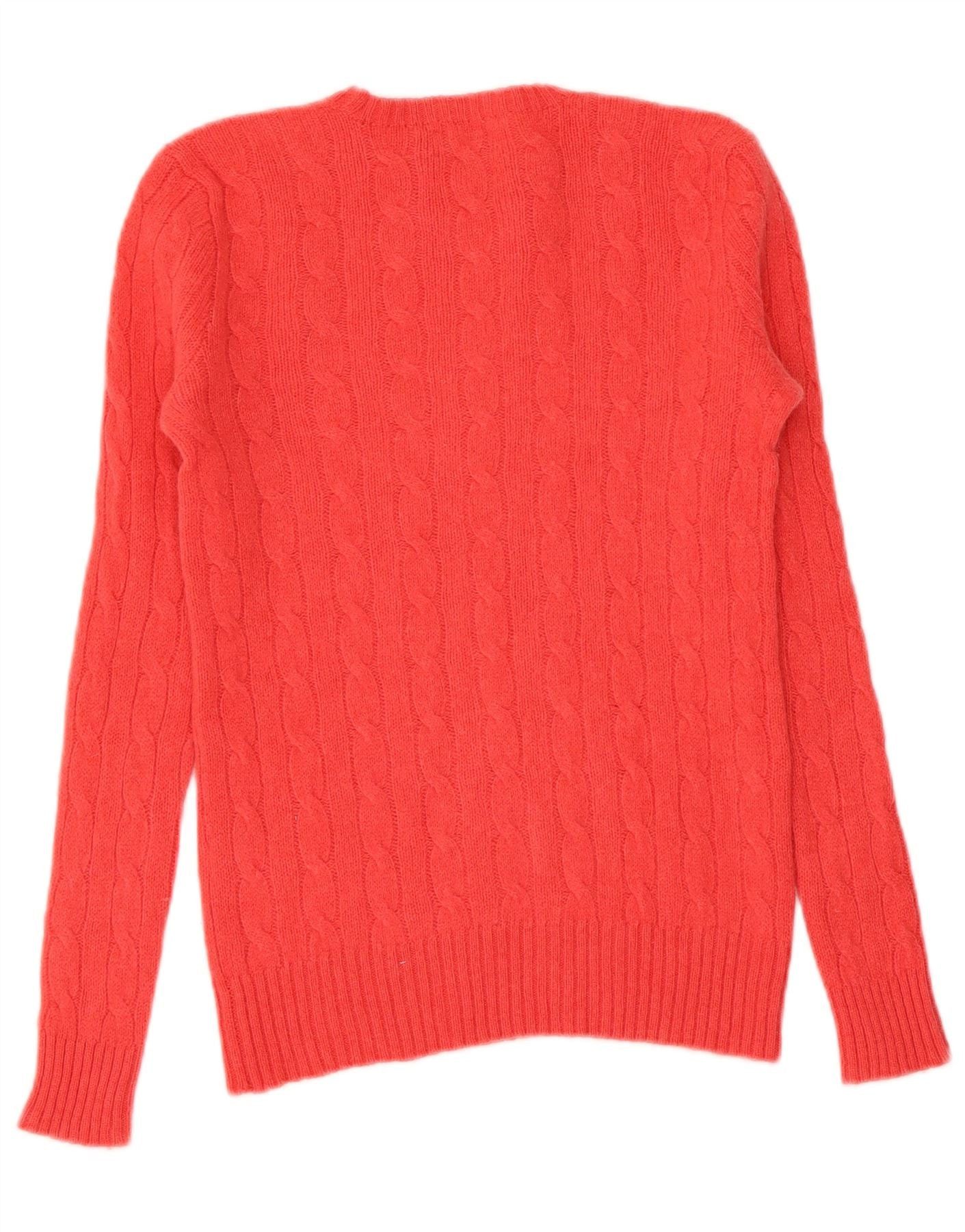 Polo Ralph Lauren Womens Crew Neck Jumper Sweater UK 10 Small Pink Size XXS / US 00 / IT 34 - 2 Thumbnail