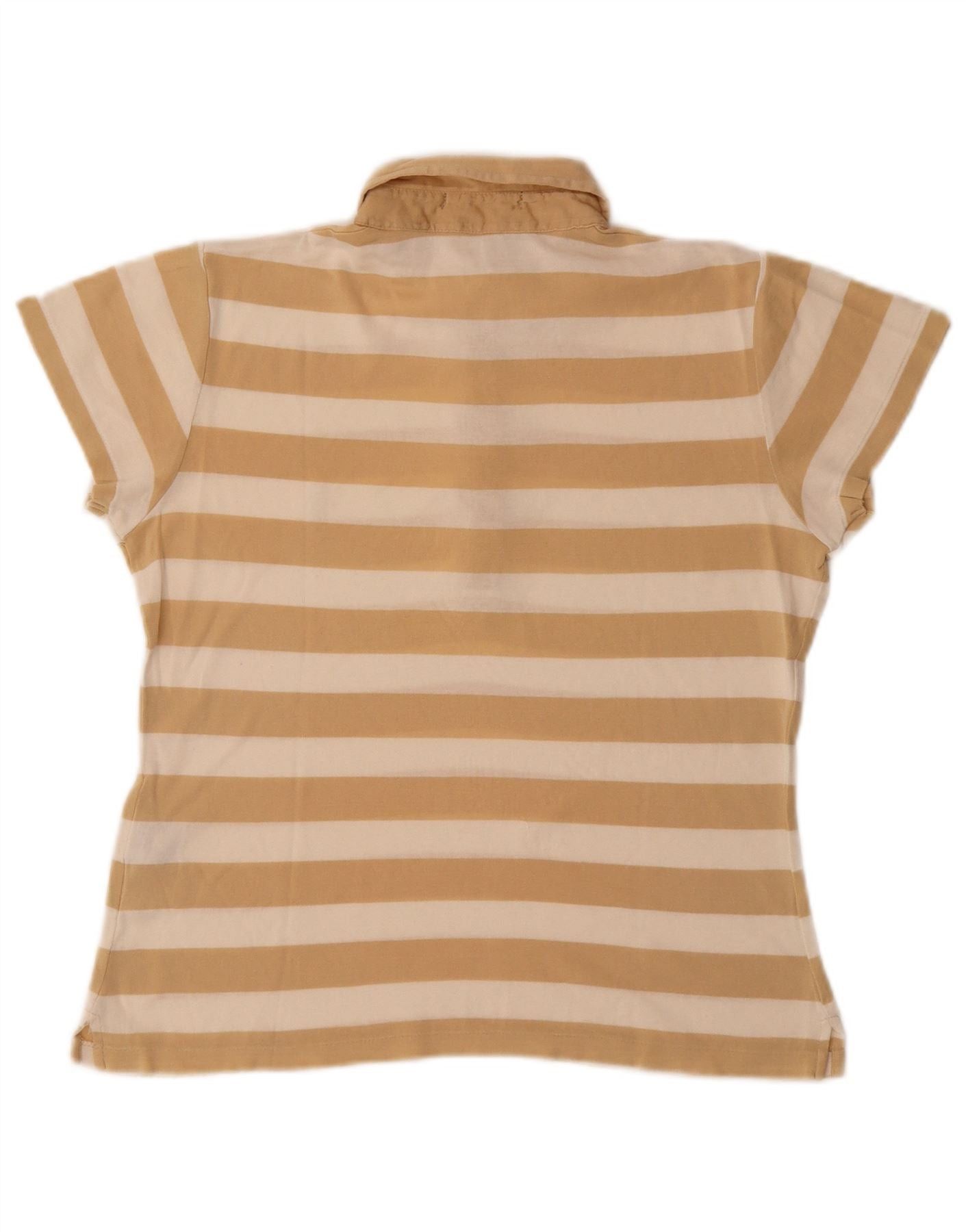 Ralph Lauren Womens Polo Shirt UK 14 Medium Beige Cotton Size M / US 6-8 / IT 42-44 - 2 Thumbnail