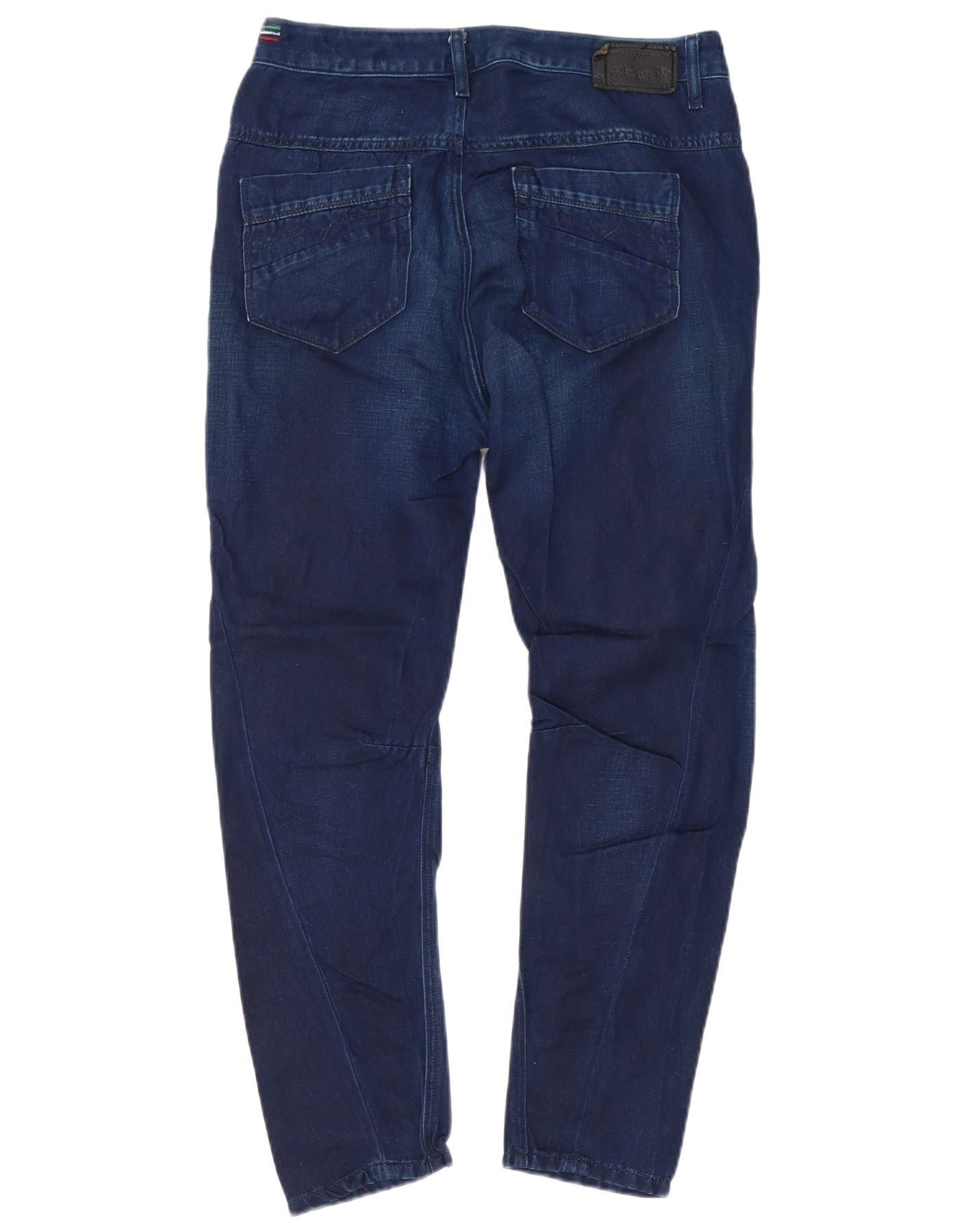 Diesel Mens Banana Slim Jeans W27 L32 Navy Blue Cotton Size US 27 - 2 Thumbnail