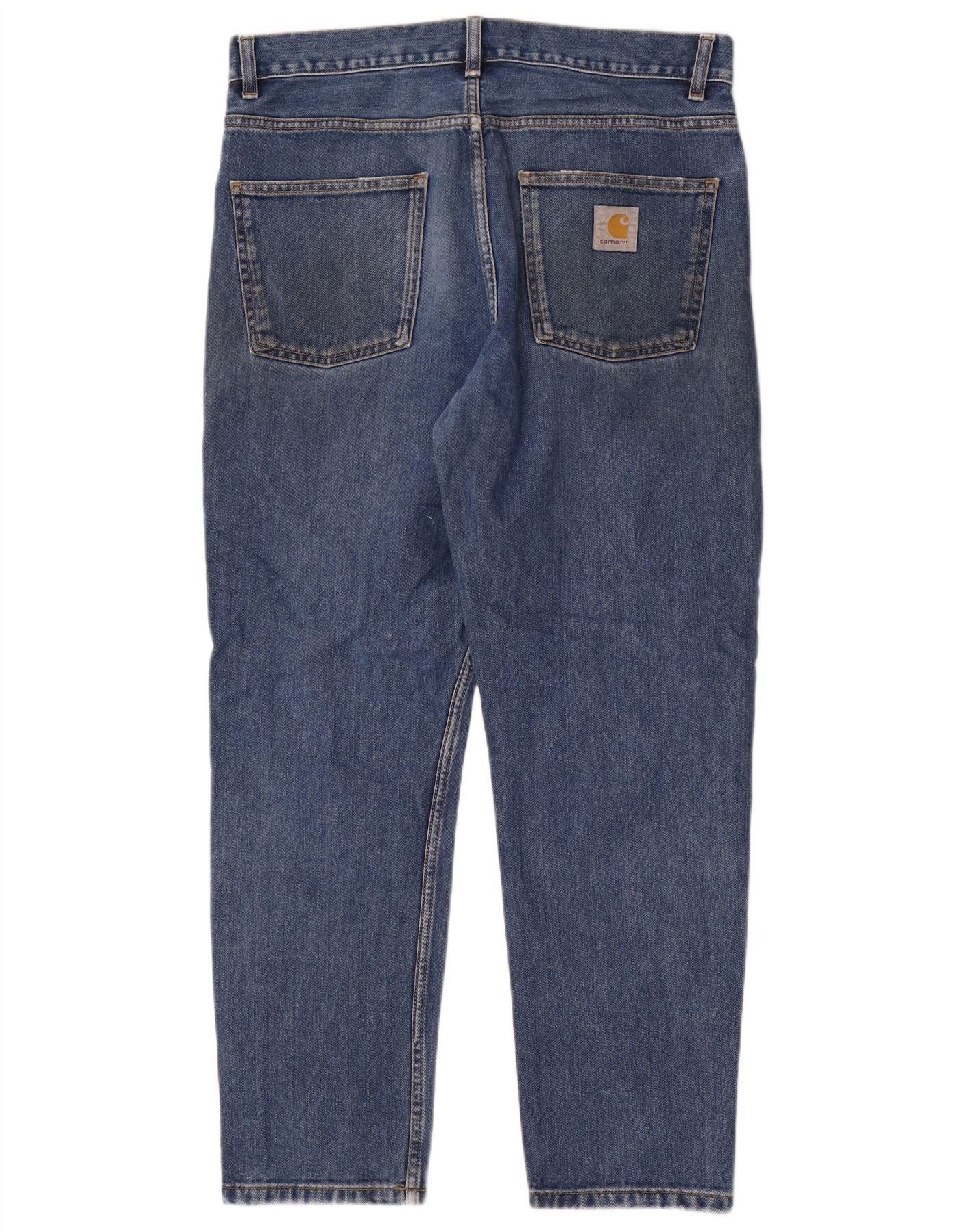 Carhartt Mens Straight Jeans W32 L30 Blue Cotton Size US 32 / EU 48 - 2 Thumbnail