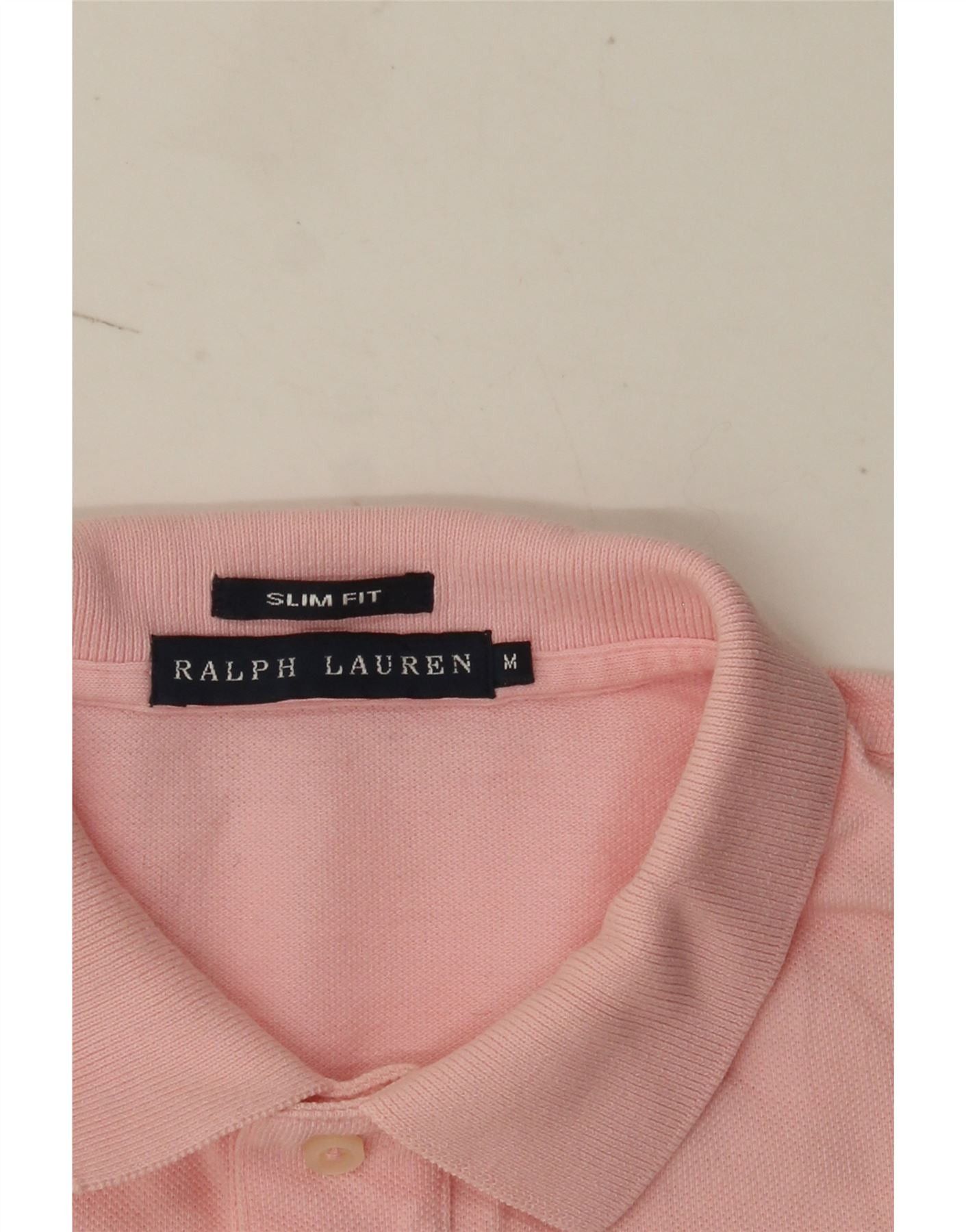 Ralph Lauren Womens Slim Fit Polo Shirt UK 12 Medium Pink Size XS / US 0-2 / IT 36-38 - 4 Thumbnail