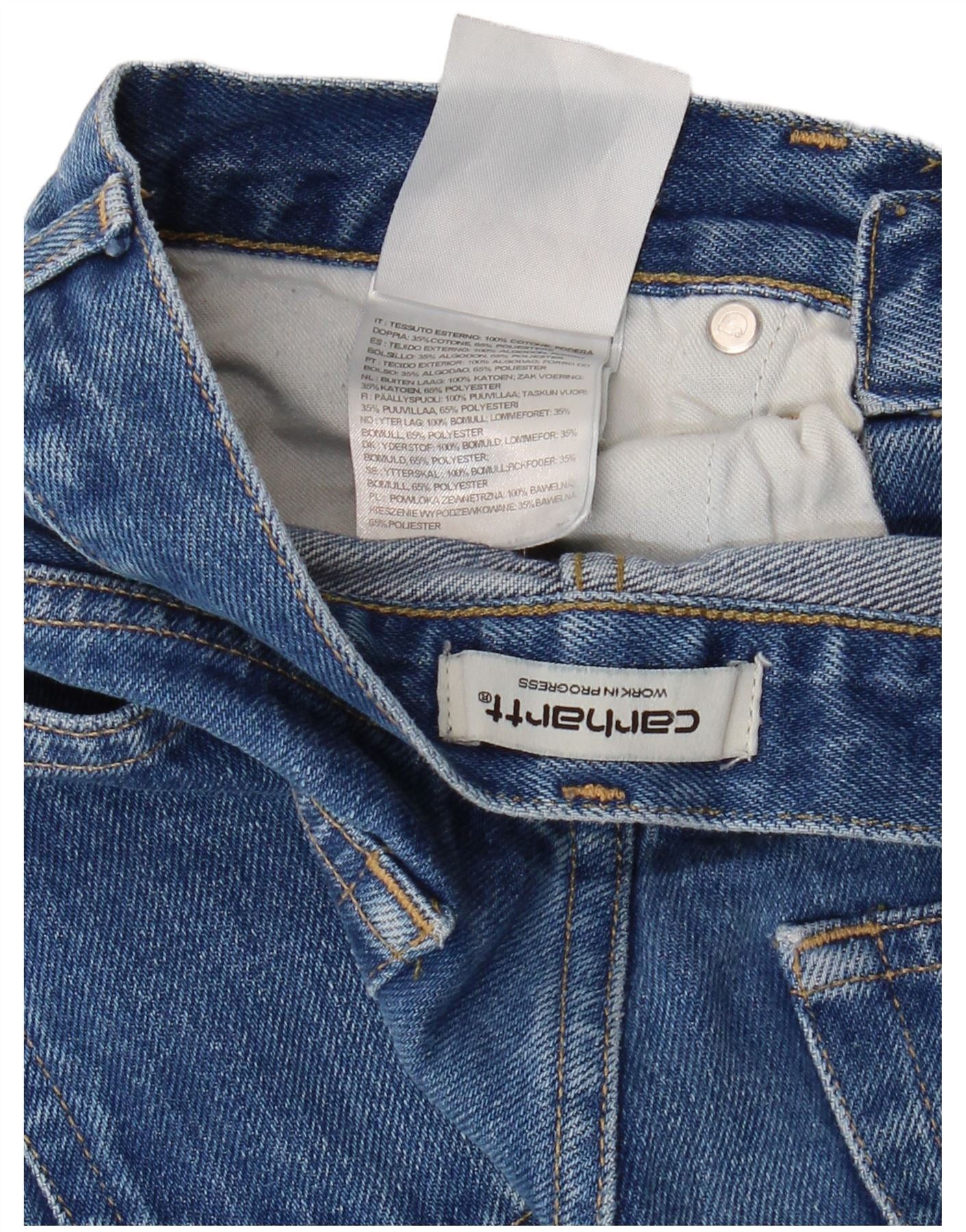 Carhartt Womens Slim Jeans W26 L25 Blue Cotton Size 42" / US 20 - 3 Thumbnail