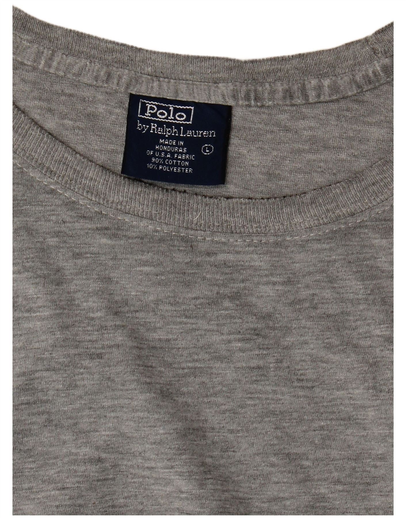 Polo Ralph Lauren Mens T-Shirt Top Large Grey Flecked Cotton Size US XXL / EU 58 / 5 - 3 Thumbnail