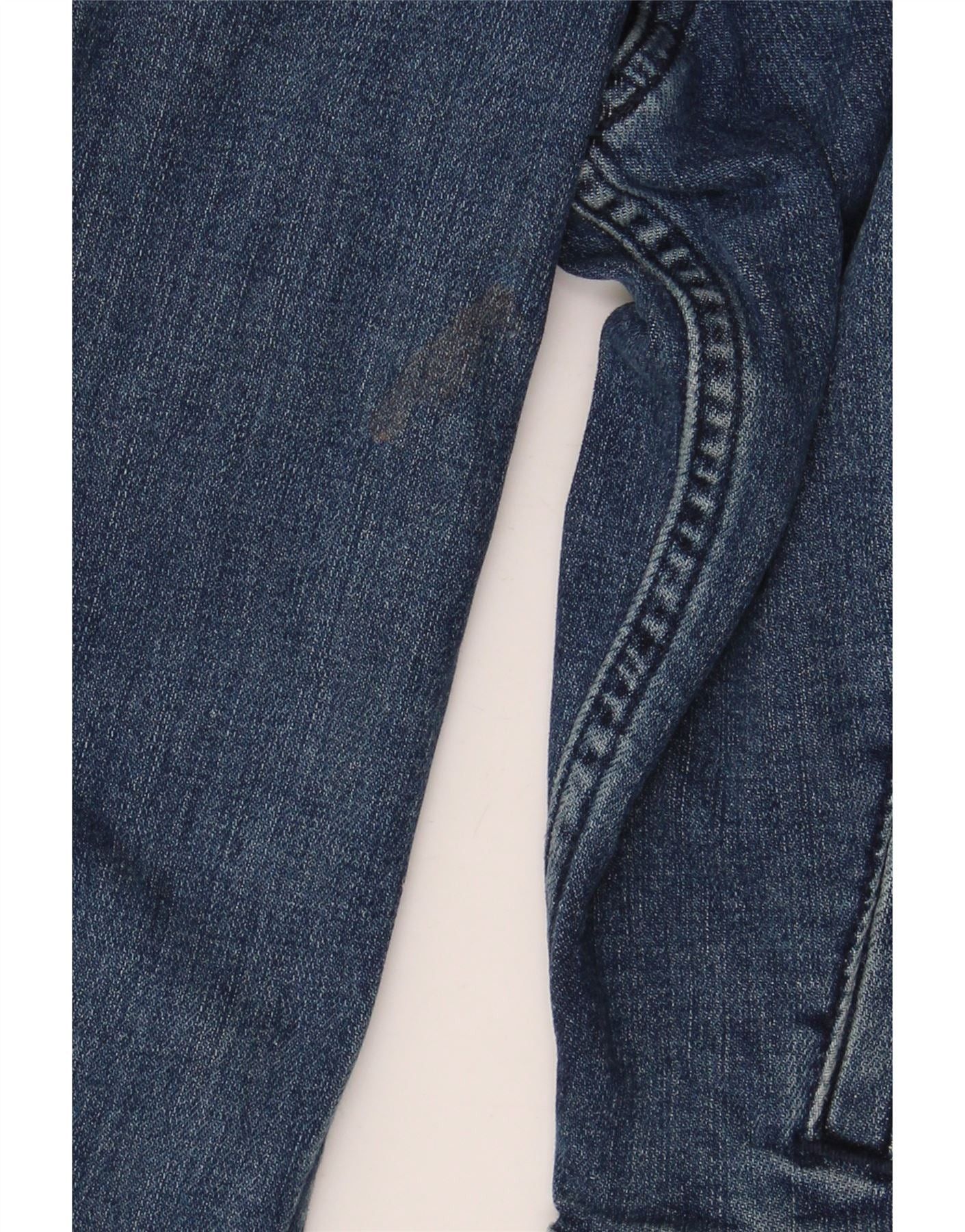 Ralph Lauren Womens Crop Denim Jacket UK 12 Medium Blue Check Cotton Size XS / US 0-2 / IT 36-38 - 3 Thumbnail