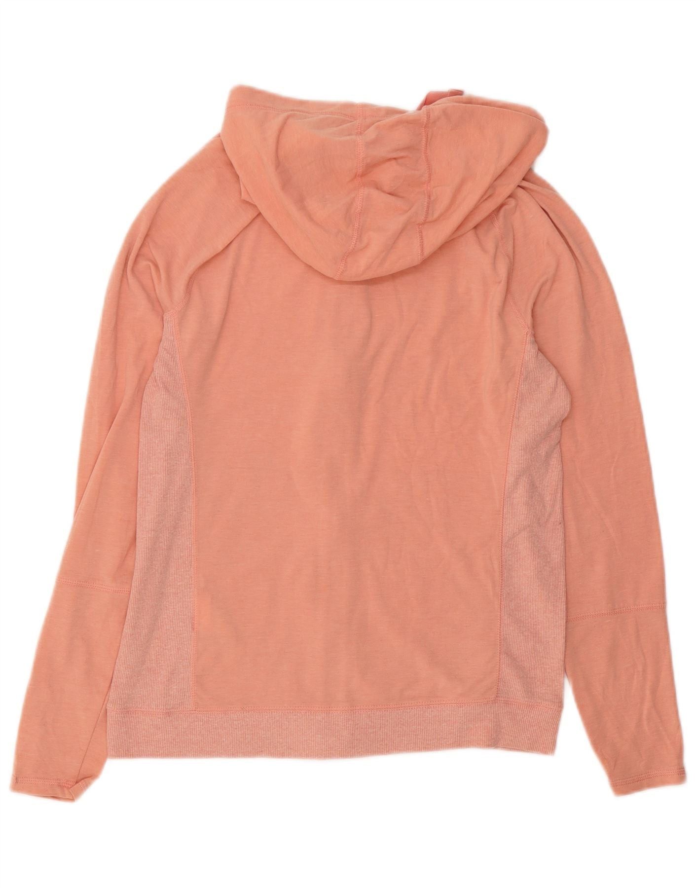 Carhartt Womens Zip Hoodie Sweater UK 4/6 Small Pink Colourblock Poly Size S / US 4 / IT 40 - 2 Thumbnail