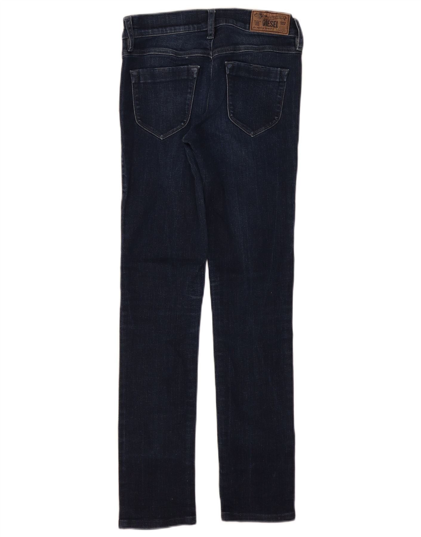 Diesel Womens Livier Low Waist Super Slim Skinny Jeans W27 L29 Blue Size 27" / US 4 / IT 40 - 2 Thumbnail