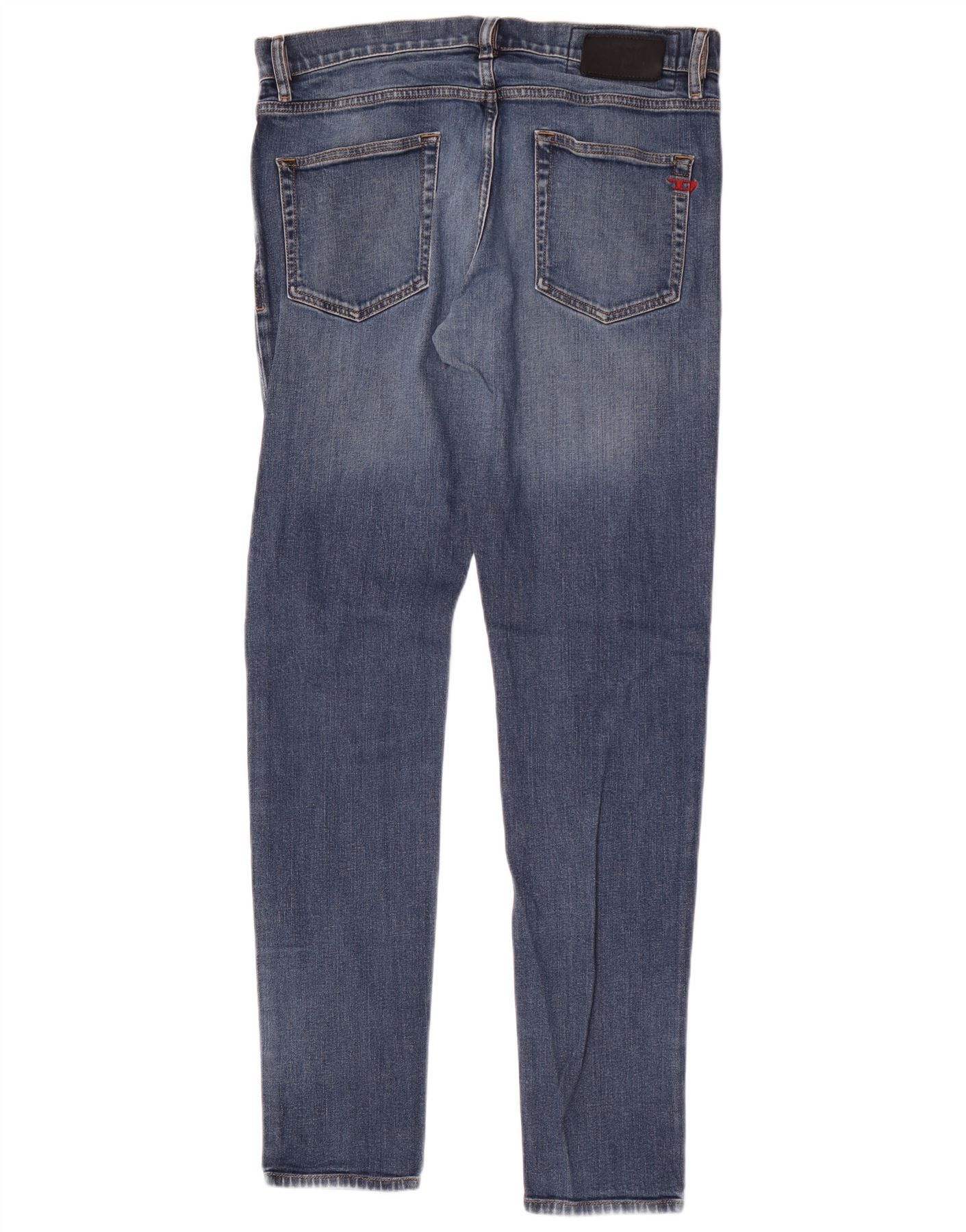 Diesel Mens Skinny Jeans W34 L34 Blue Cotton Size US 34 / EU 50 - 2 Thumbnail