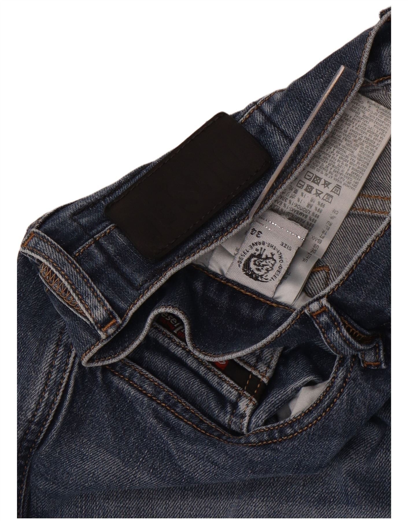 Diesel Mens Skinny Jeans W34 L34 Blue Cotton Size US 34 / EU 50 - 4 Thumbnail