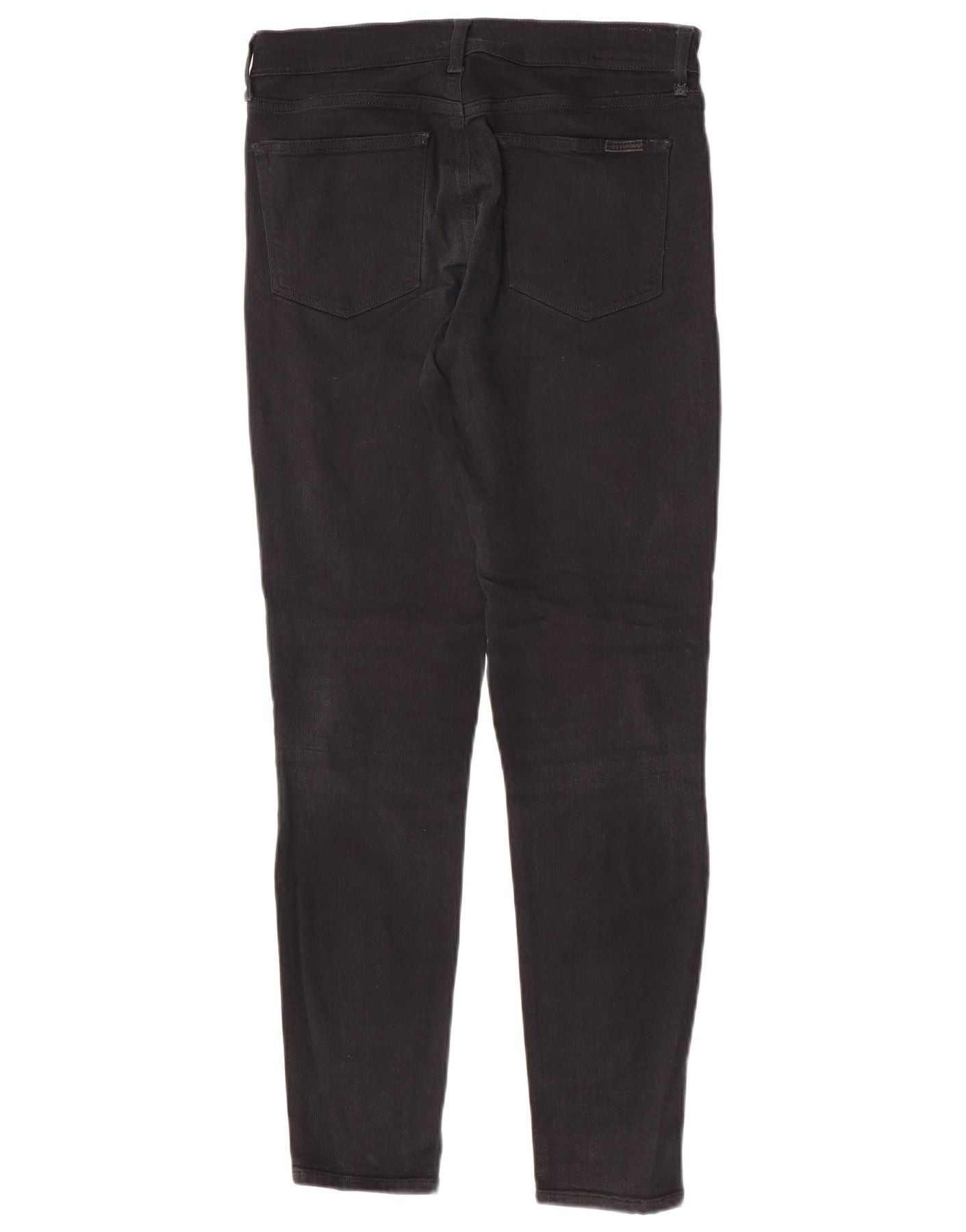 Polo Ralph Lauren Womens Skinny Jeans W30 L30 Black Viscose Size 42" / US 20 - 2 Thumbnail