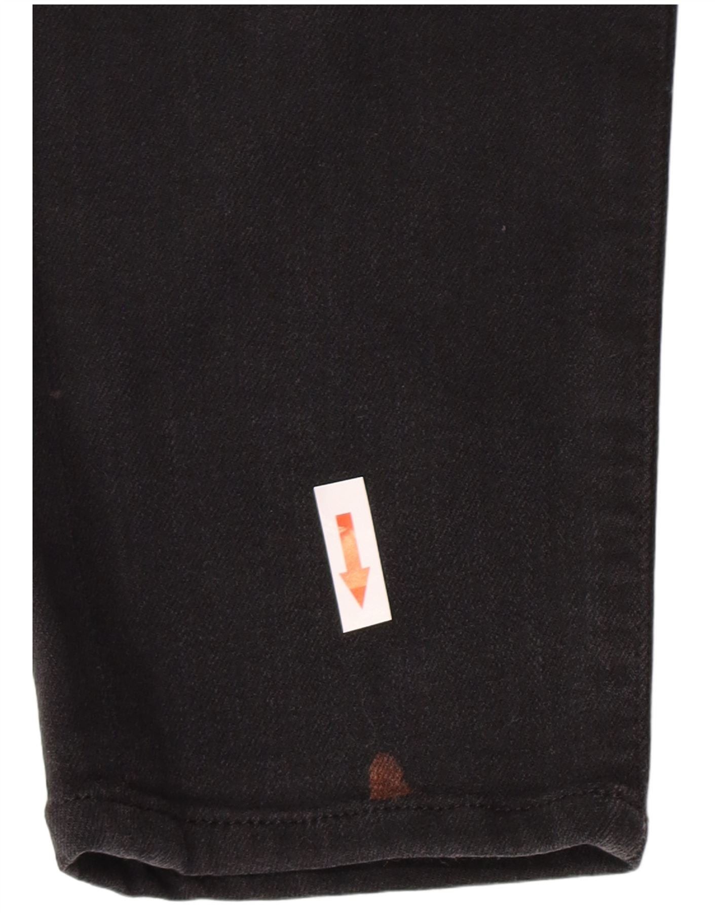 Polo Ralph Lauren Womens Skinny Jeans W30 L30 Black Viscose Size 42" / US 20 - 3 Thumbnail