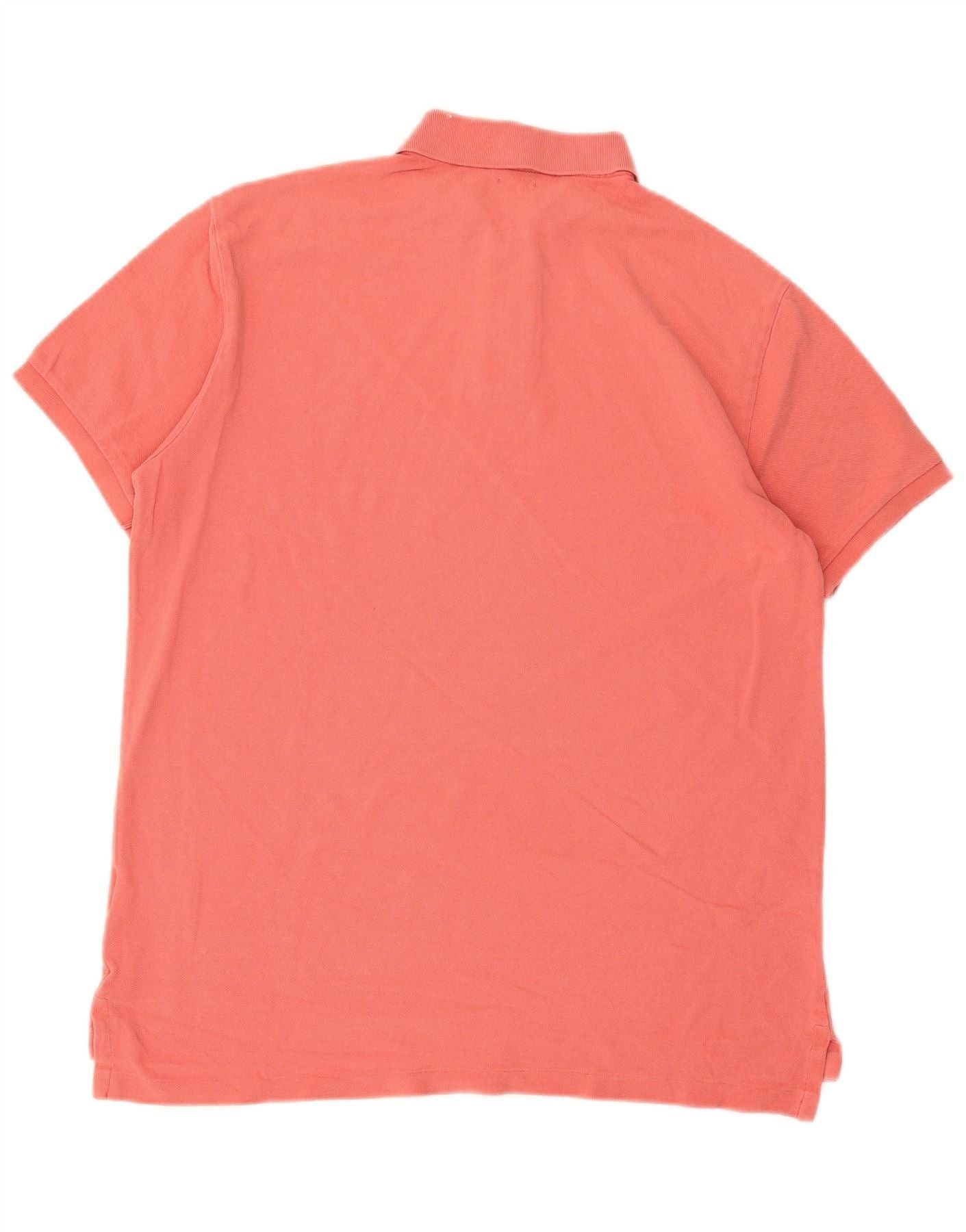 Polo Ralph Lauren Mens Custom Fit Polo Shirt Large Pink Cotton Size US L / EU 52-54 / 3 - 2 Thumbnail