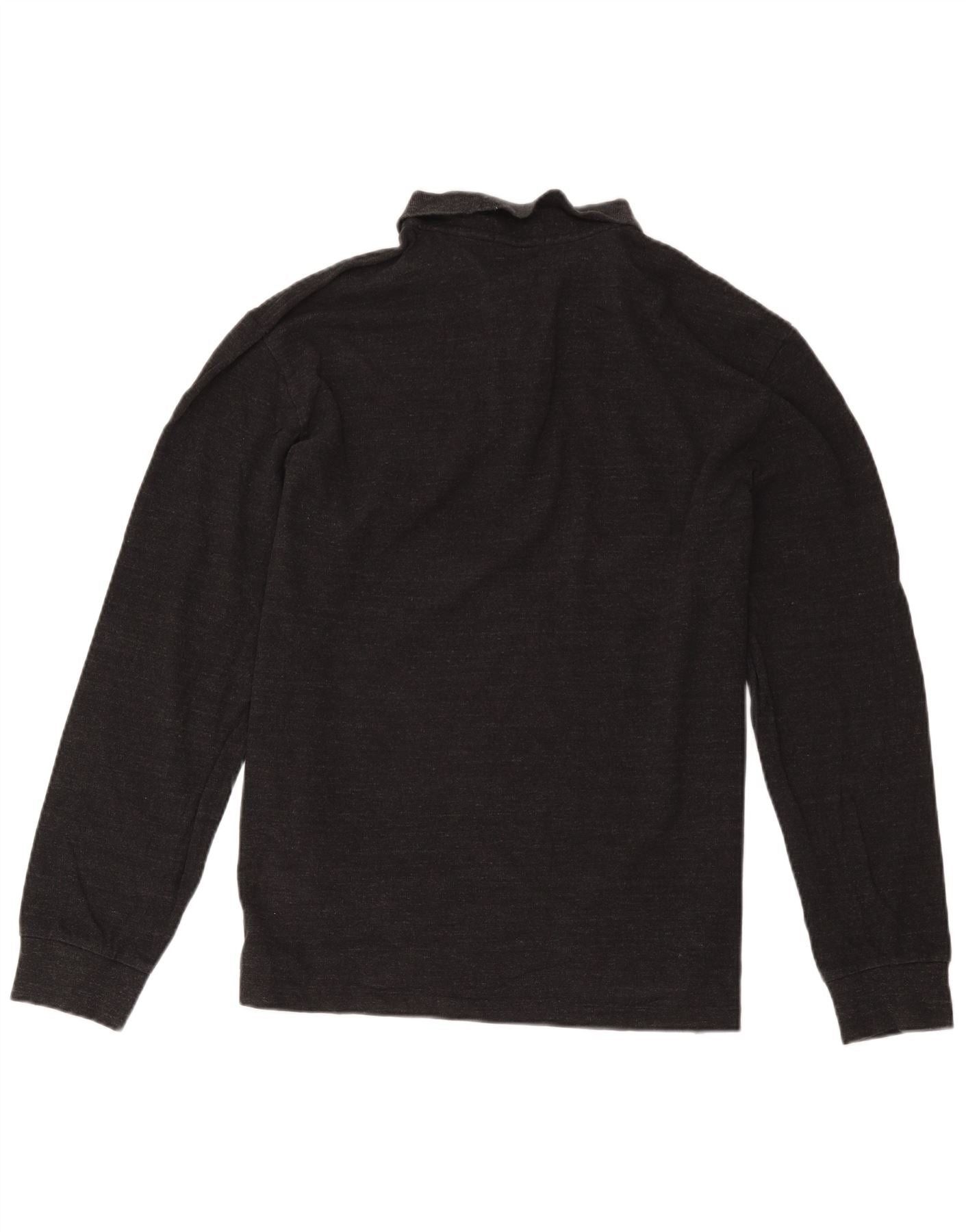 Polo Ralph Lauren Mens Long Sleeve Slim Fit Polo Shirt 2XL Black Cotton Size US XL / EU 56 / 4 - 2 Thumbnail