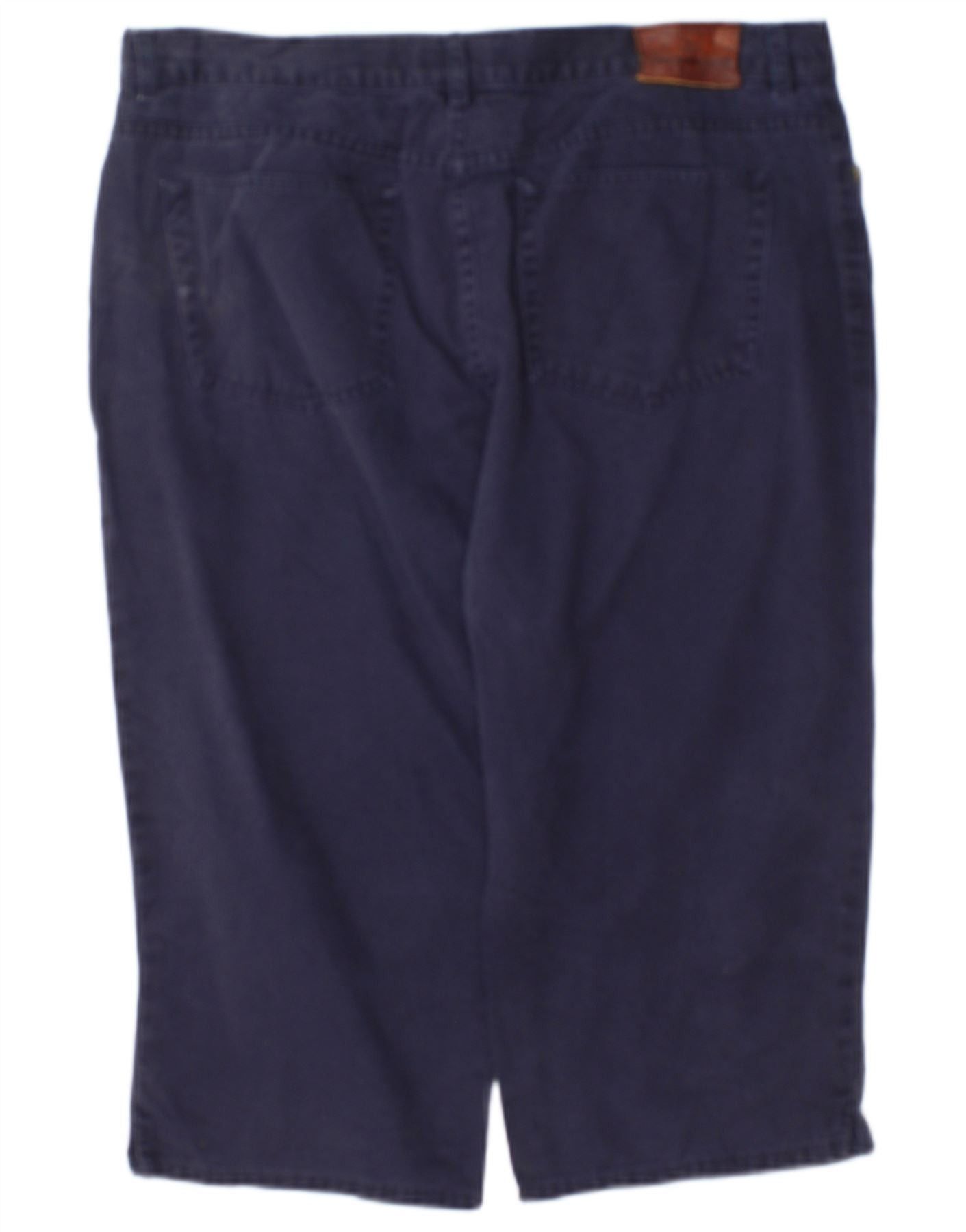 Ralph Lauren Womens Petite High Waist Bermuda Shorts US 14 XL W34 Navy Bl Size 36" / US 14 / IT 50 - 2 Thumbnail