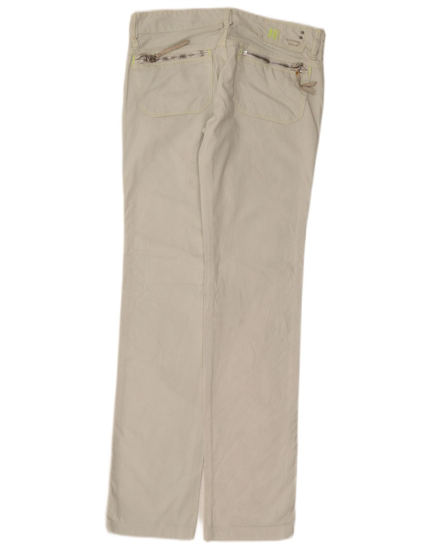 Diesel Womens Slim Jeans W27 L31 White Cotton Size 42" / US 20 - 2 Thumbnail