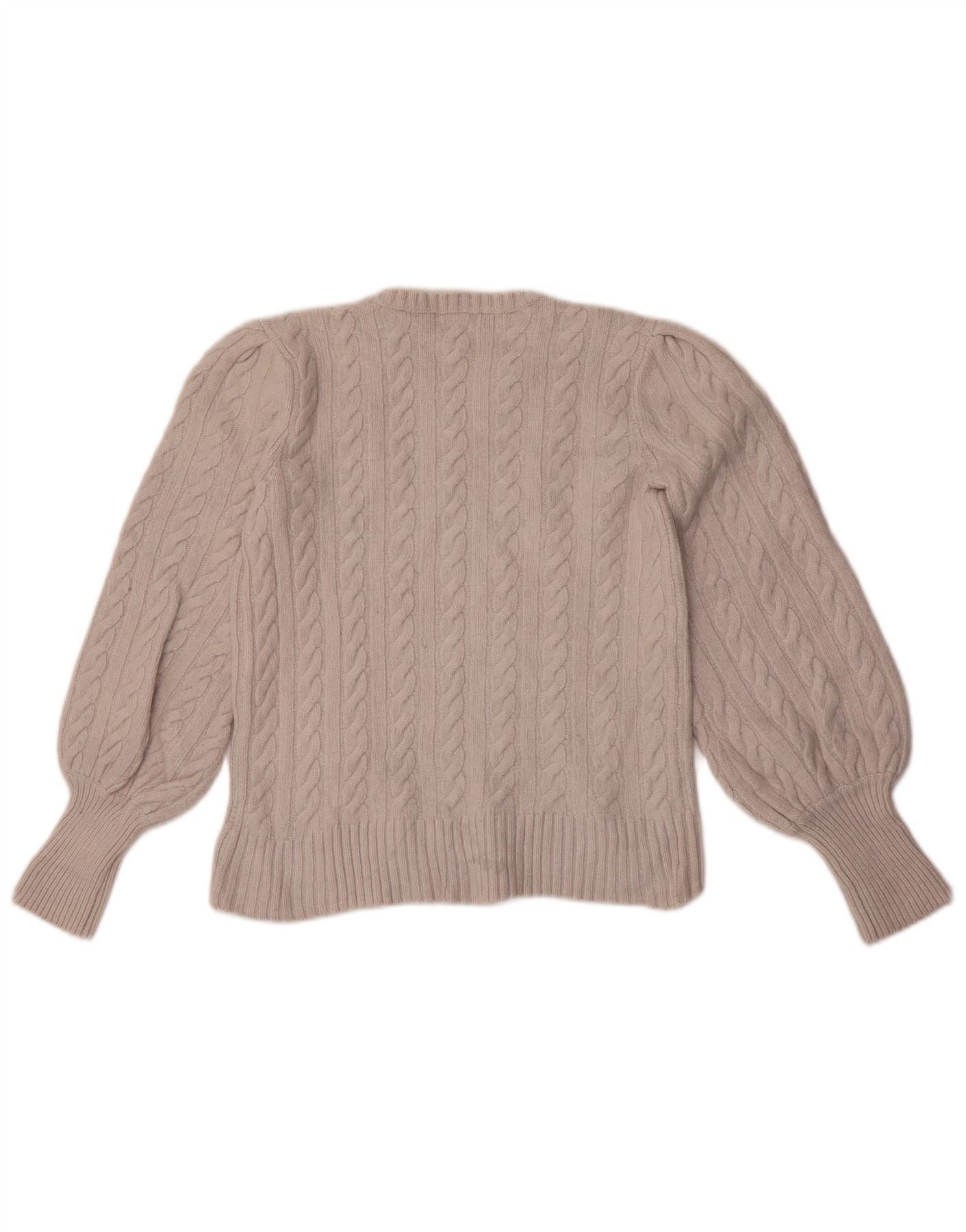 Ralph Lauren Womens Crop Boat Neck Jumper Sweater UK 12 Medium Grey Visco Size XXS / US 00 / IT 34 - 2 Thumbnail