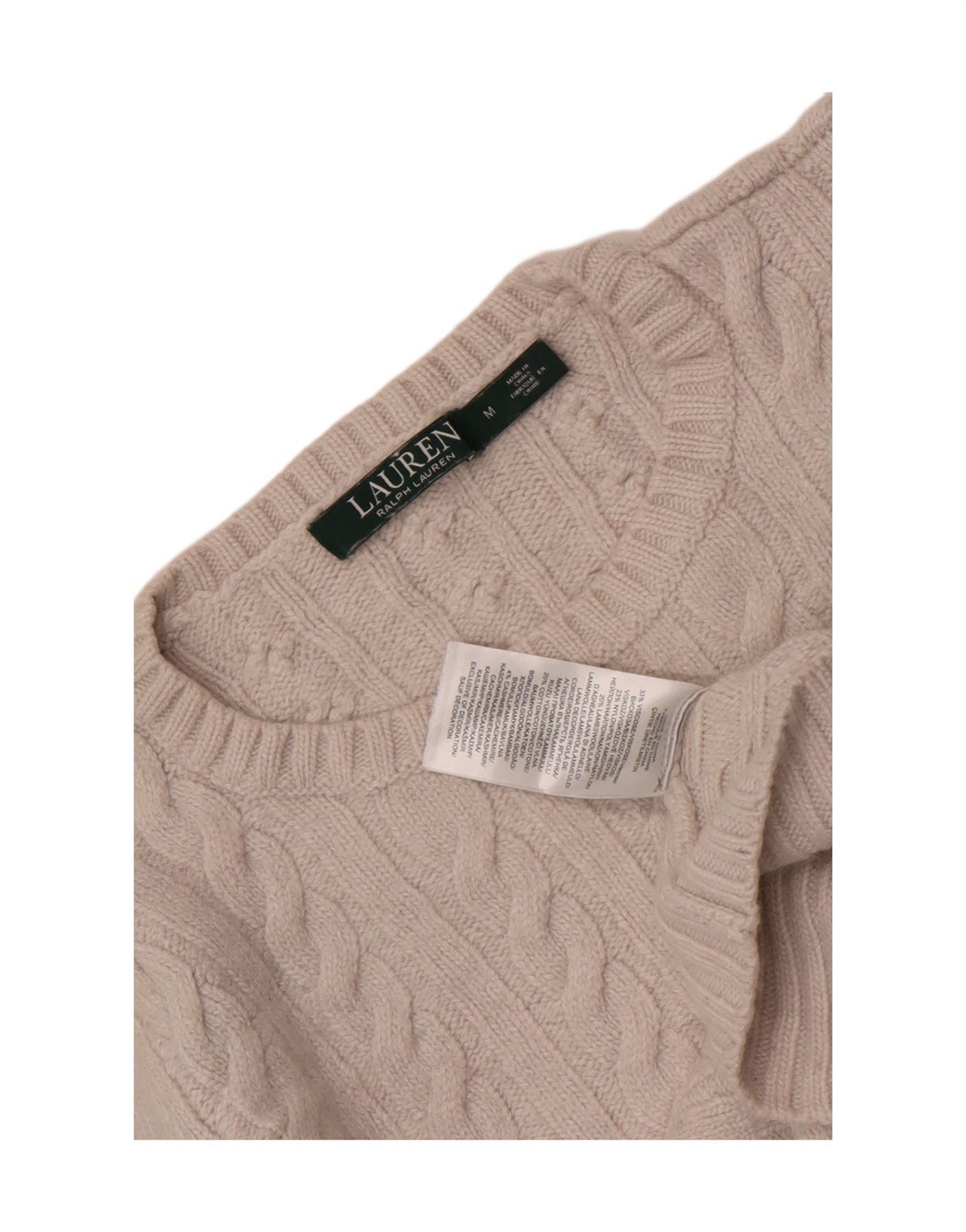 Ralph Lauren Womens Crop Boat Neck Jumper Sweater UK 12 Medium Grey Visco Size XXS / US 00 / IT 34 - 3 Thumbnail