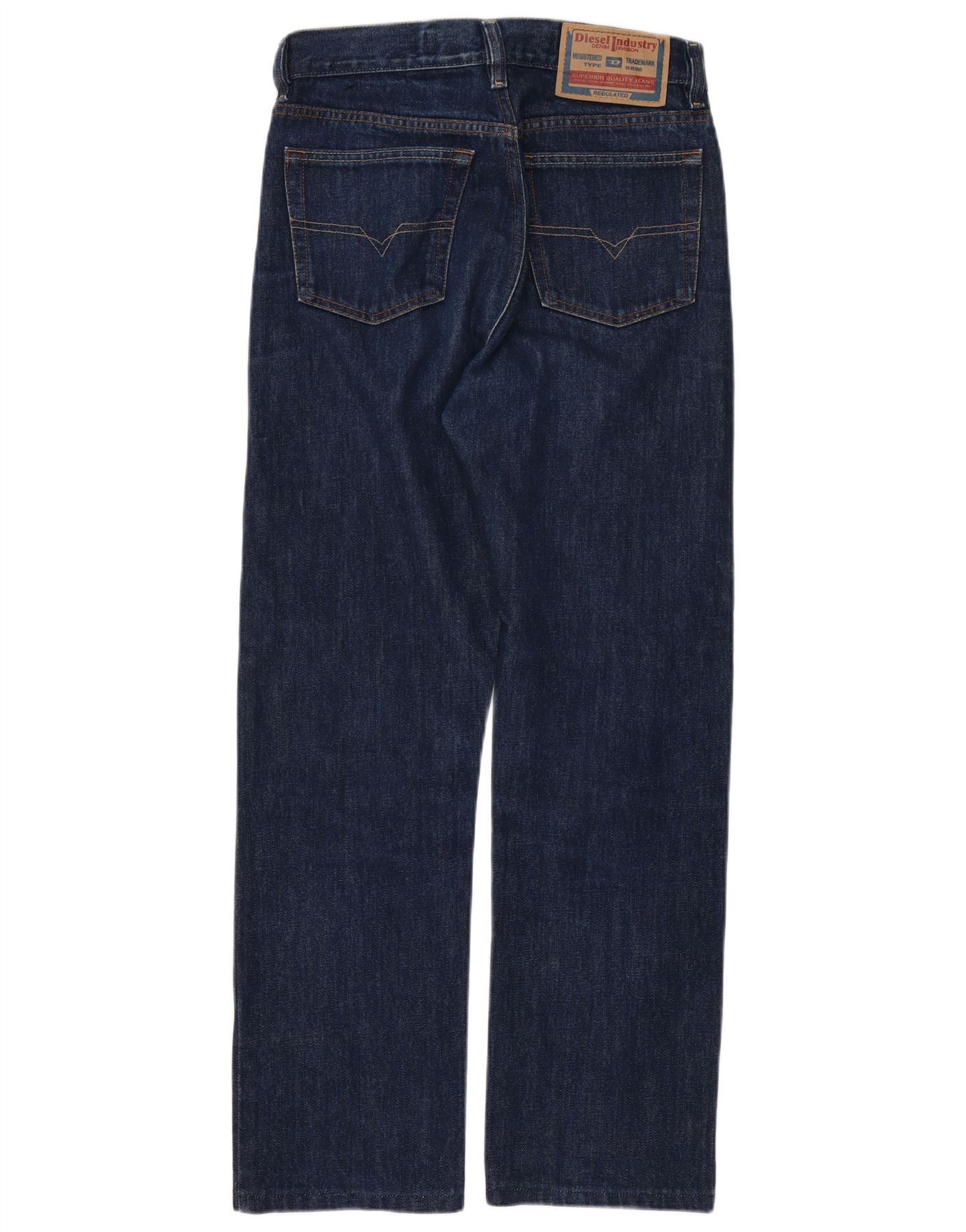 Diesel Mens Straight Jeans W28 L28 Navy Blue Cotton Size US 28 / EU 44 - 2 Thumbnail