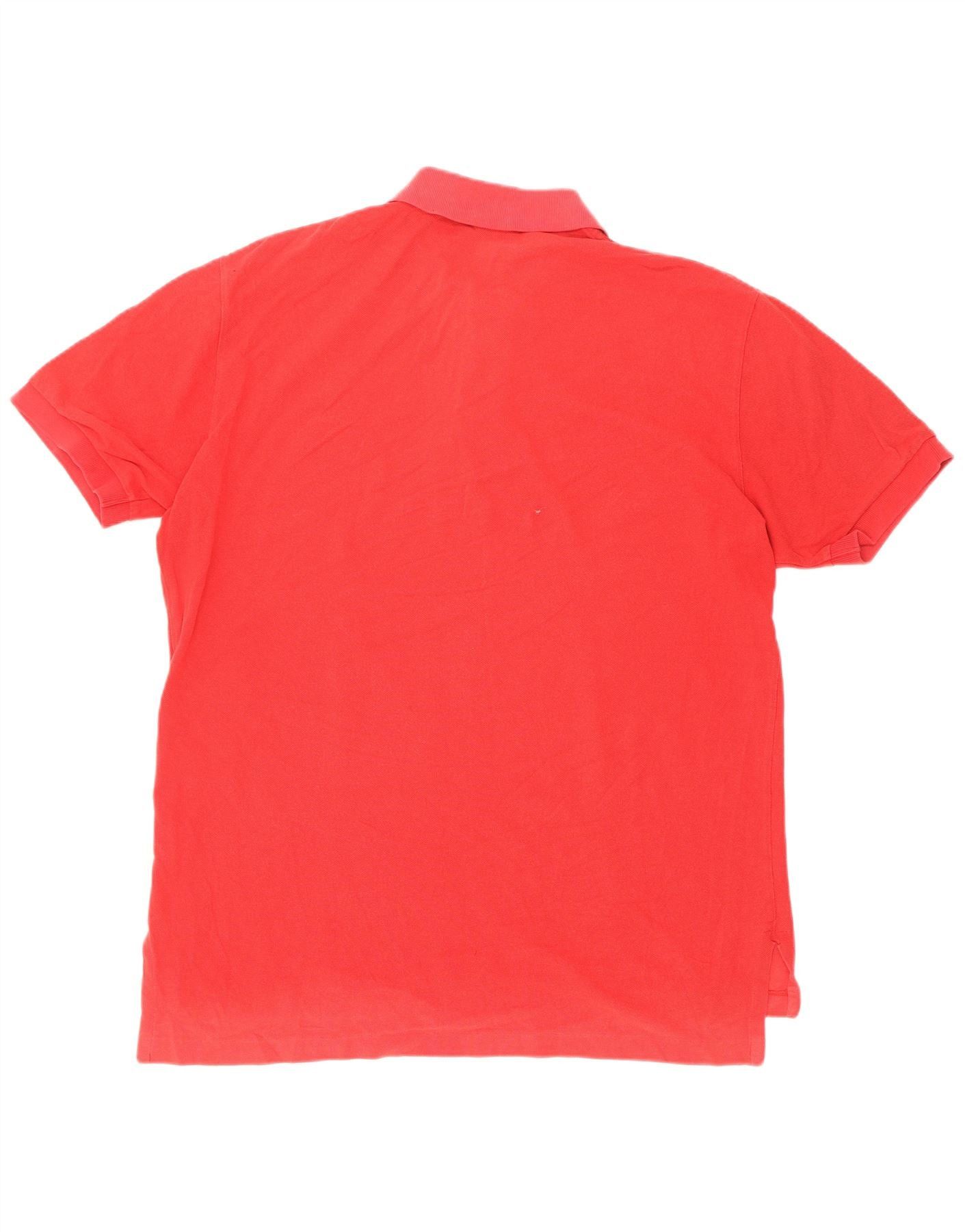 Polo Ralph Lauren Mens Polo Shirt Large Red Cotton Size US XXL / EU 58 / 5 - 2 Thumbnail