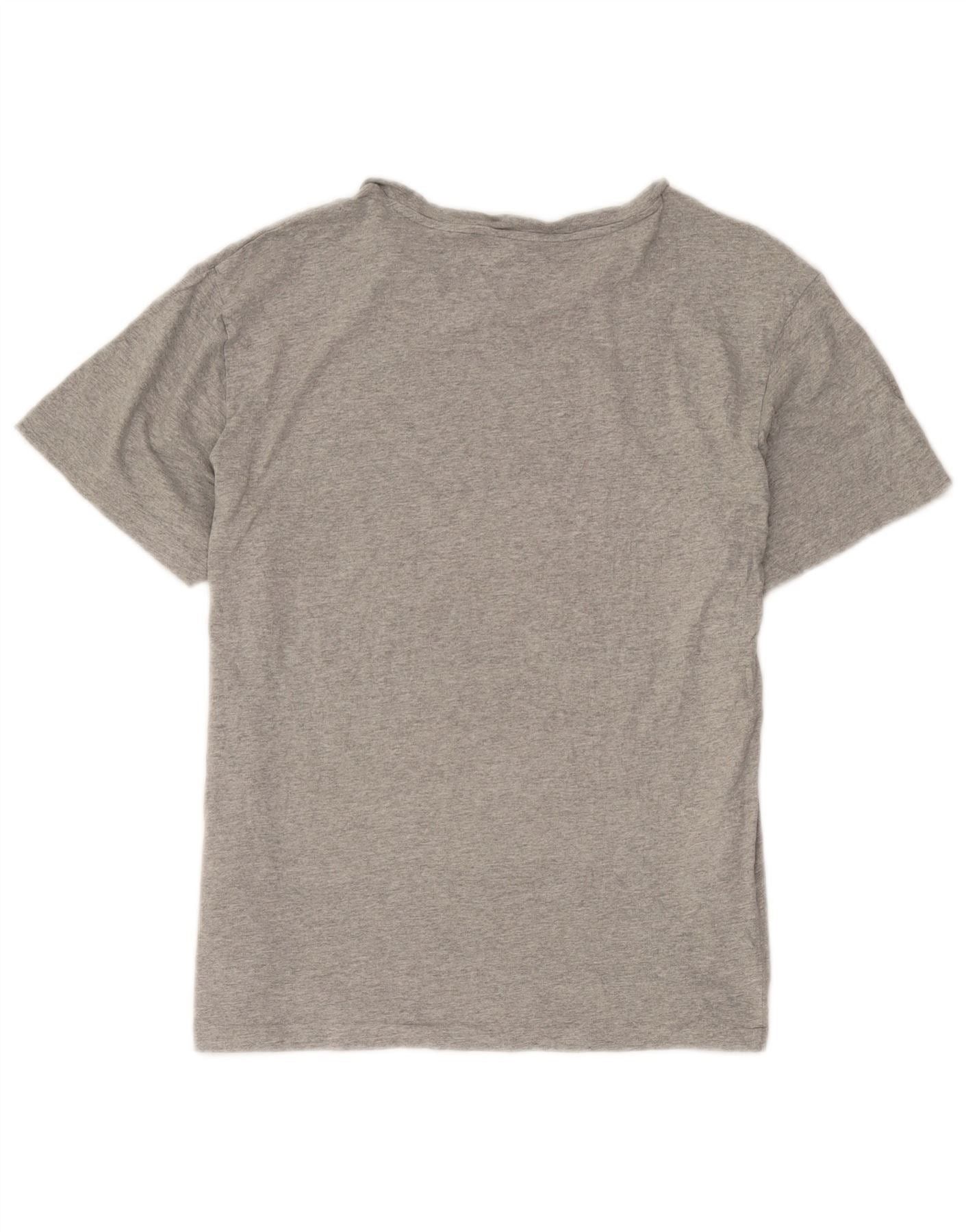 Polo Ralph Lauren Womens Graphic T-Shirt Top UK 16 Large Grey Cotton Size M / US 6-8 / IT 42-44 - 2 Thumbnail
