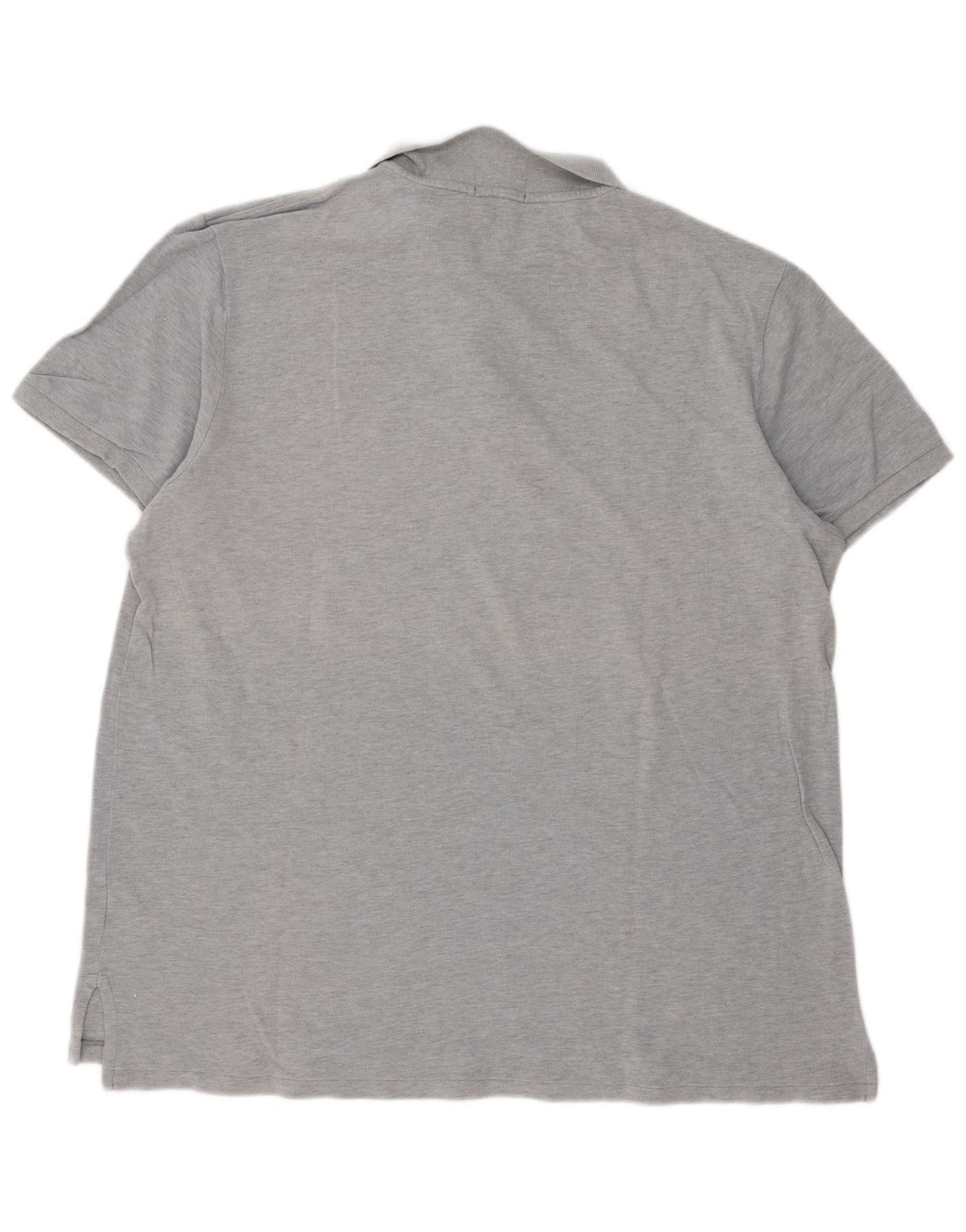 Ralph Lauren Mens Polo Shirt 2XL Grey Flecked Cotton Size US L / EU 52-54 / 3 - 2 Thumbnail