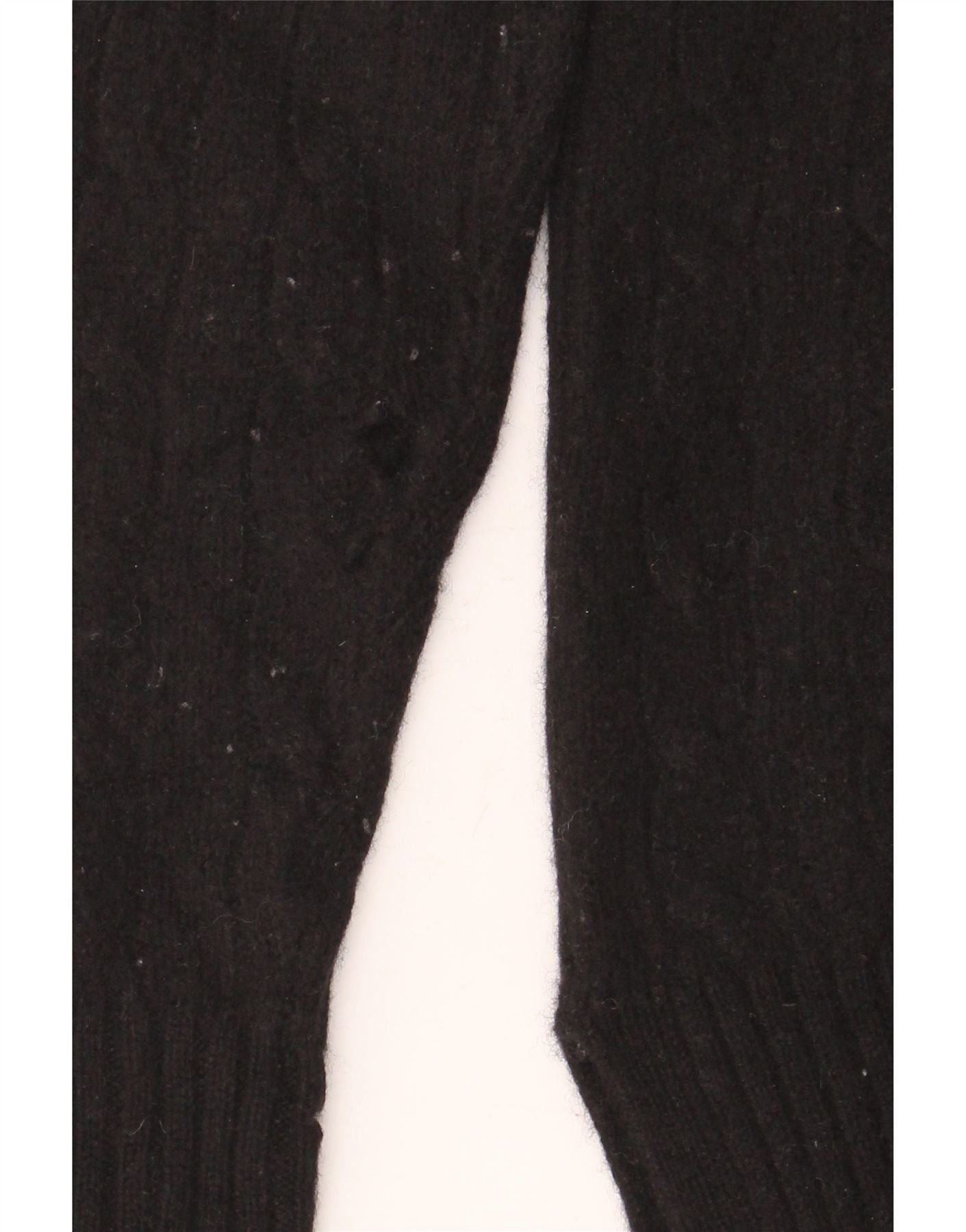 Polo Ralph Lauren Womens Button Neck Jumper Sweater UK 2 2XS Black Wool Size XS / US 0-2 / IT 36-38 - 3 Thumbnail