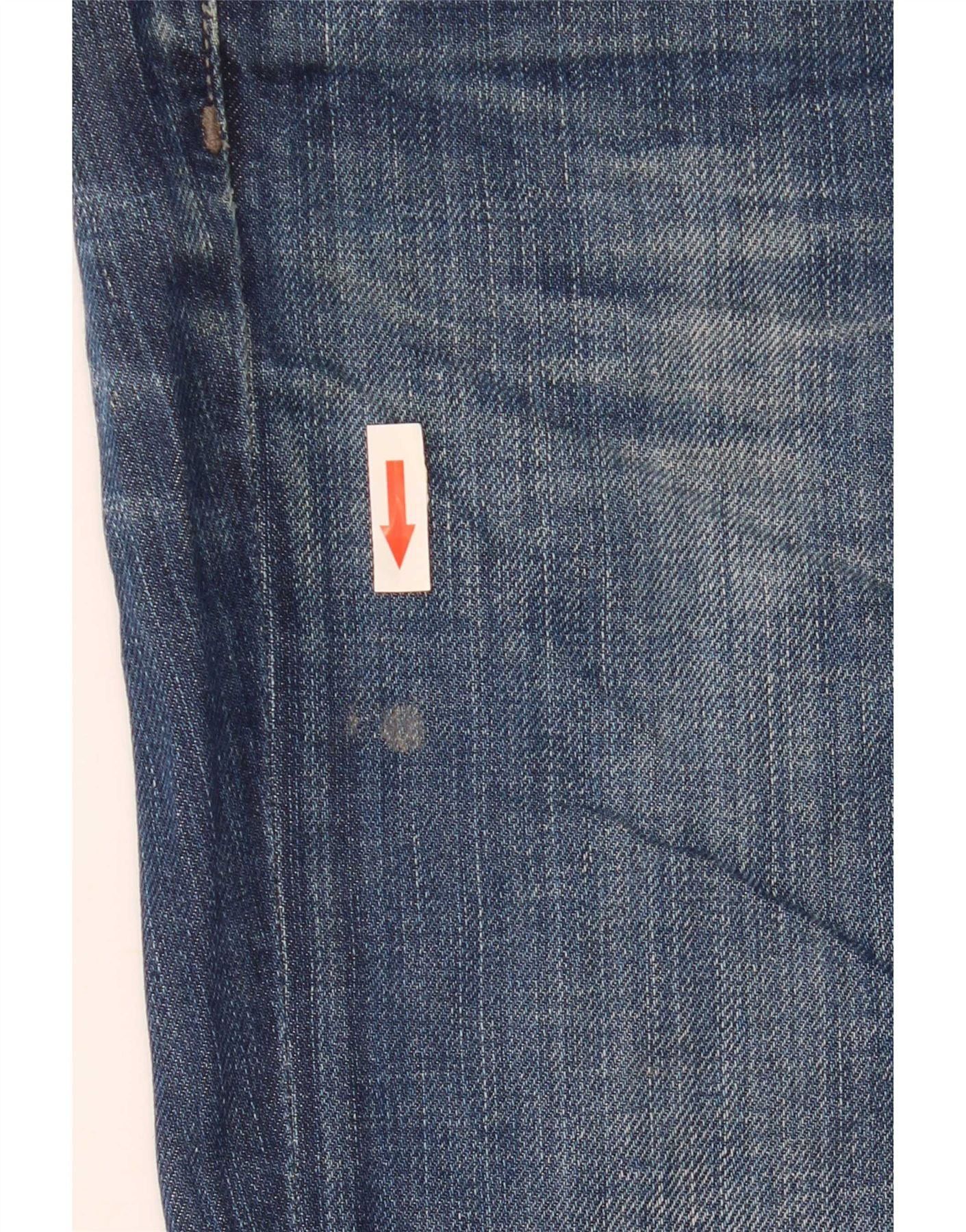 Diesel Mens Ronhary Stretch Bootcut Jeans W29 L30 Navy Blue Cotton Size US 29 - 4 Thumbnail