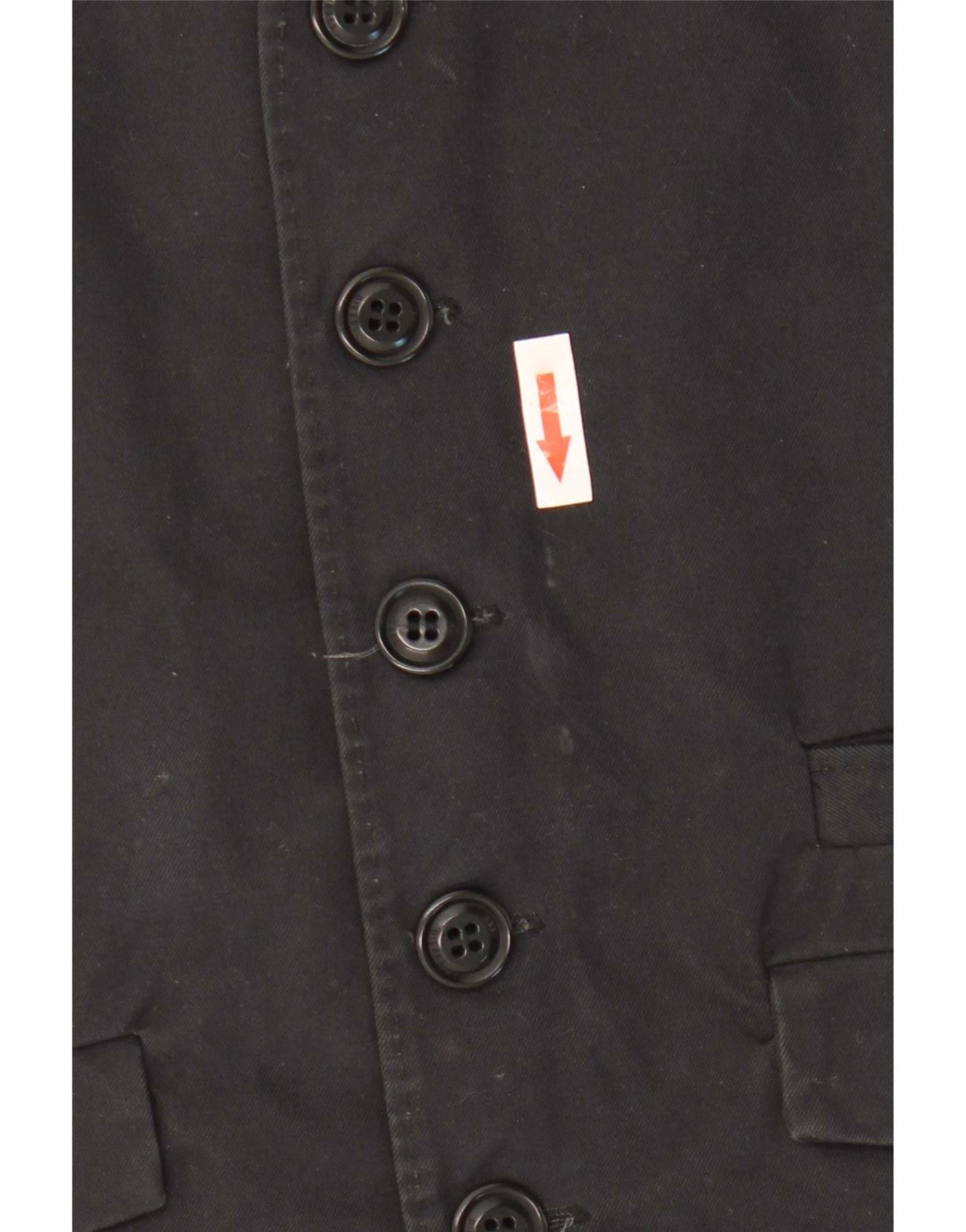 Diesel Womens Waistcoat UK 12 Medium Black Size XS / US 0-2 / IT 36-38 - 4 Thumbnail