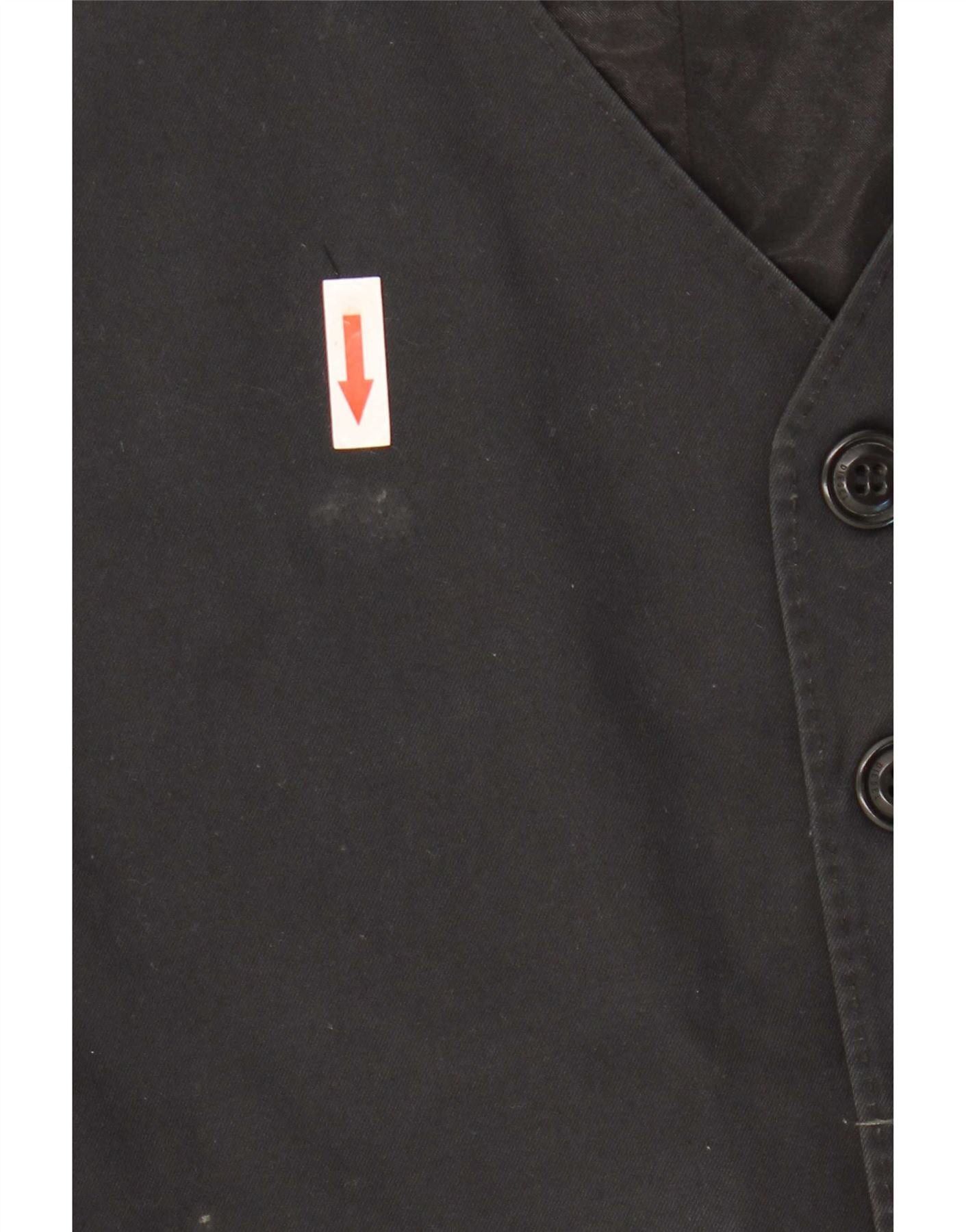 Diesel Womens Waistcoat UK 12 Medium Black Size XS / US 0-2 / IT 36-38 - 3 Thumbnail