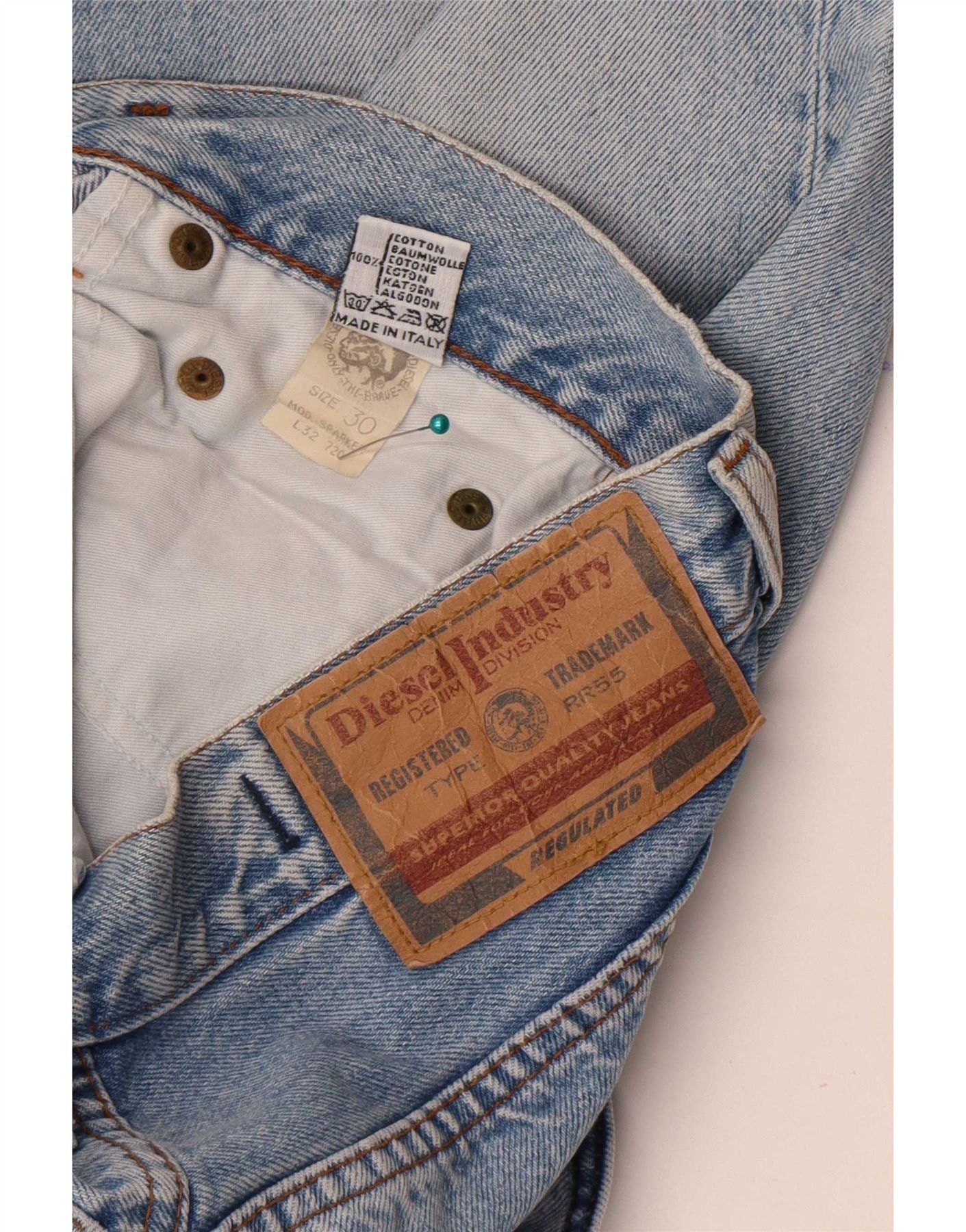 Diesel Womens High Waist Jeans W30 L32 Blue Cotton Size 42" / US 20 - 5 Thumbnail