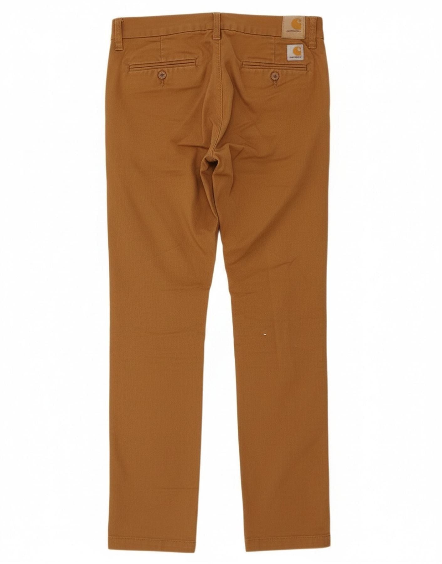 Carhartt Mens Sid Slim Chino Trousers W29 L32 Beige Cotton Size US 30 / EU 46 - 2 Thumbnail