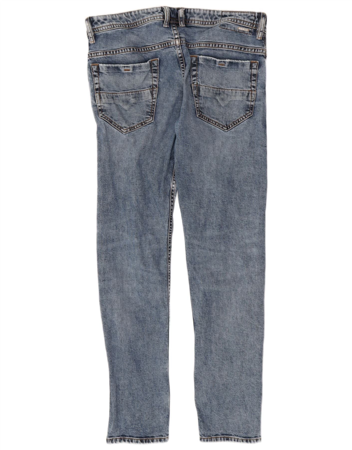 Diesel Mens Skinny Jeans W32 L29 Blue Cotton Size US 32 / EU 48 - 2 Thumbnail