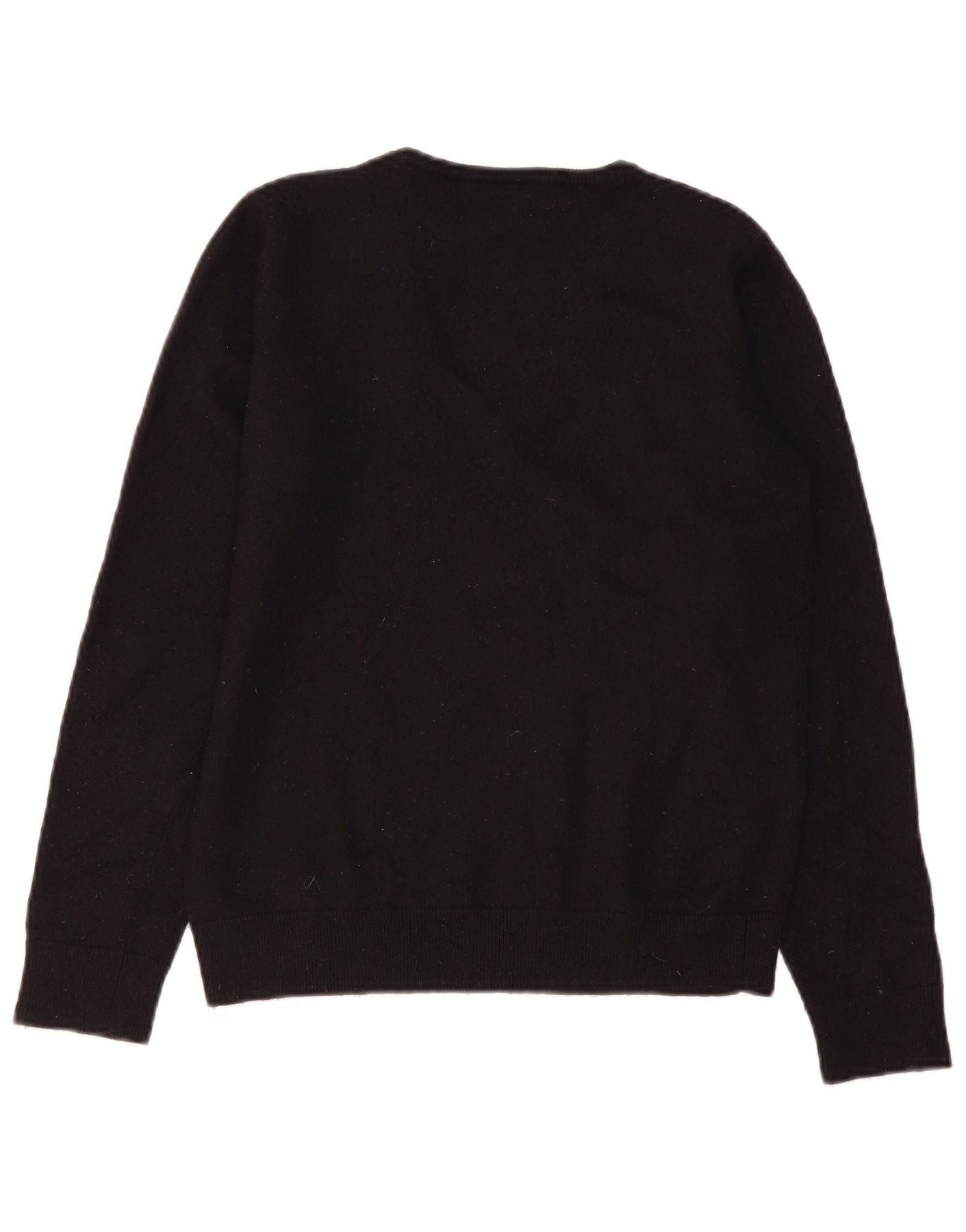 Carhartt Womens V-Neck Jumper Sweater UK 14 Large Black Merino Wool Size S / US 4 / IT 40 - 2 Thumbnail