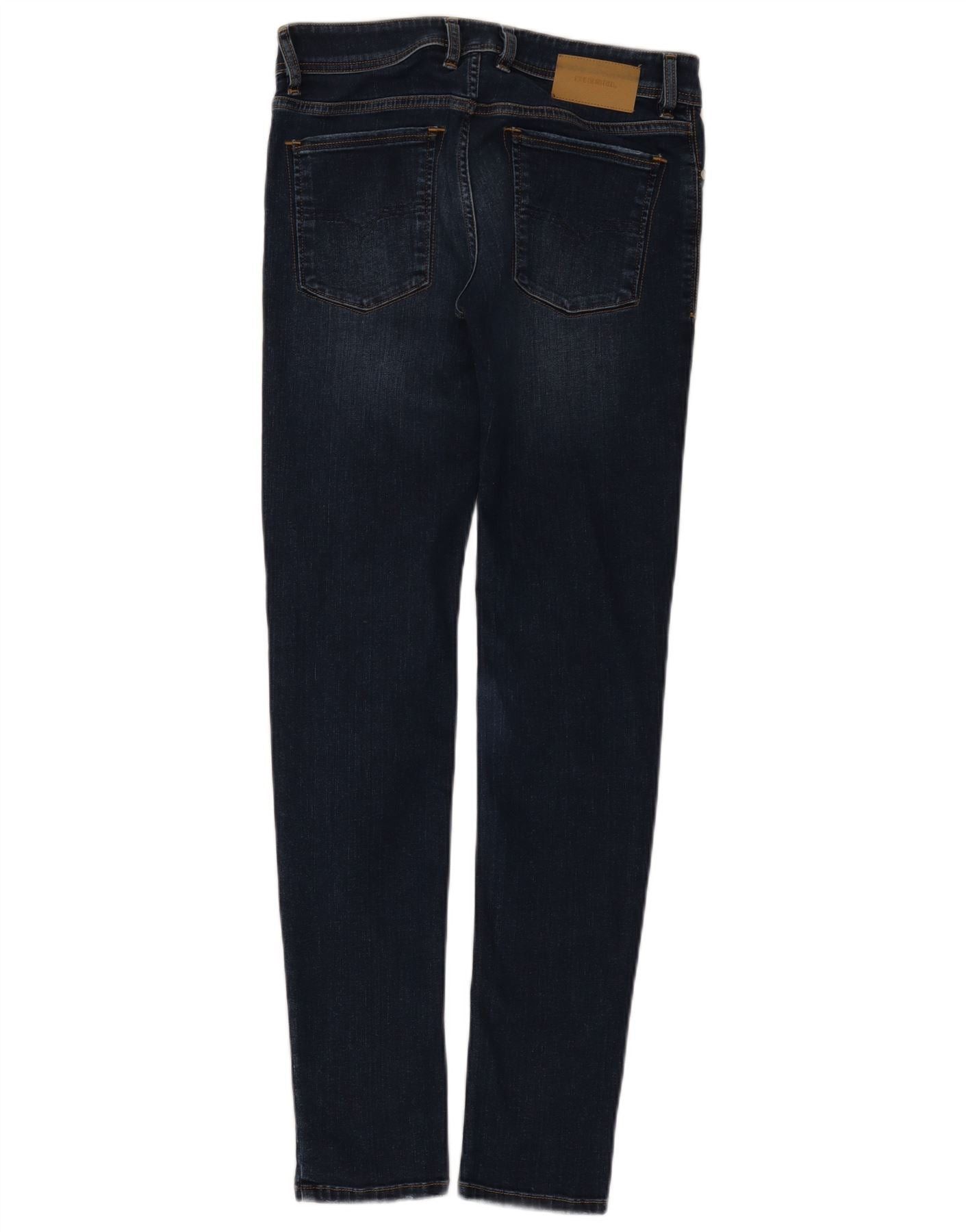 Diesel Womens Sleenker Slim Skinny Jeans W29 L32 Navy Blue Cotton Size 29" - 2 Thumbnail