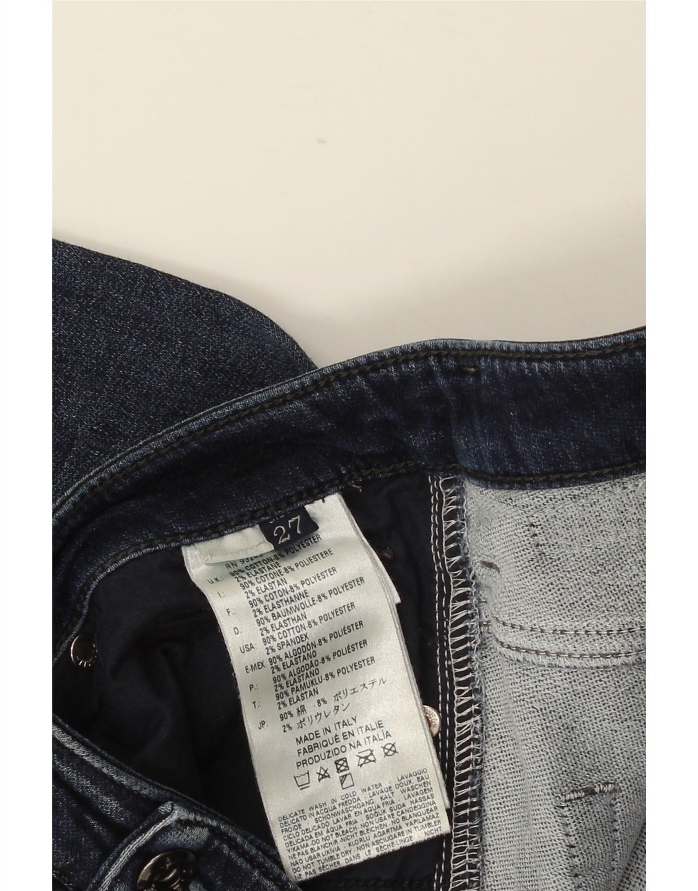 Diesel Womens Crop Slim Jeans W27 L24 Blue Cotton Size 42" / US 20 - 3 Thumbnail