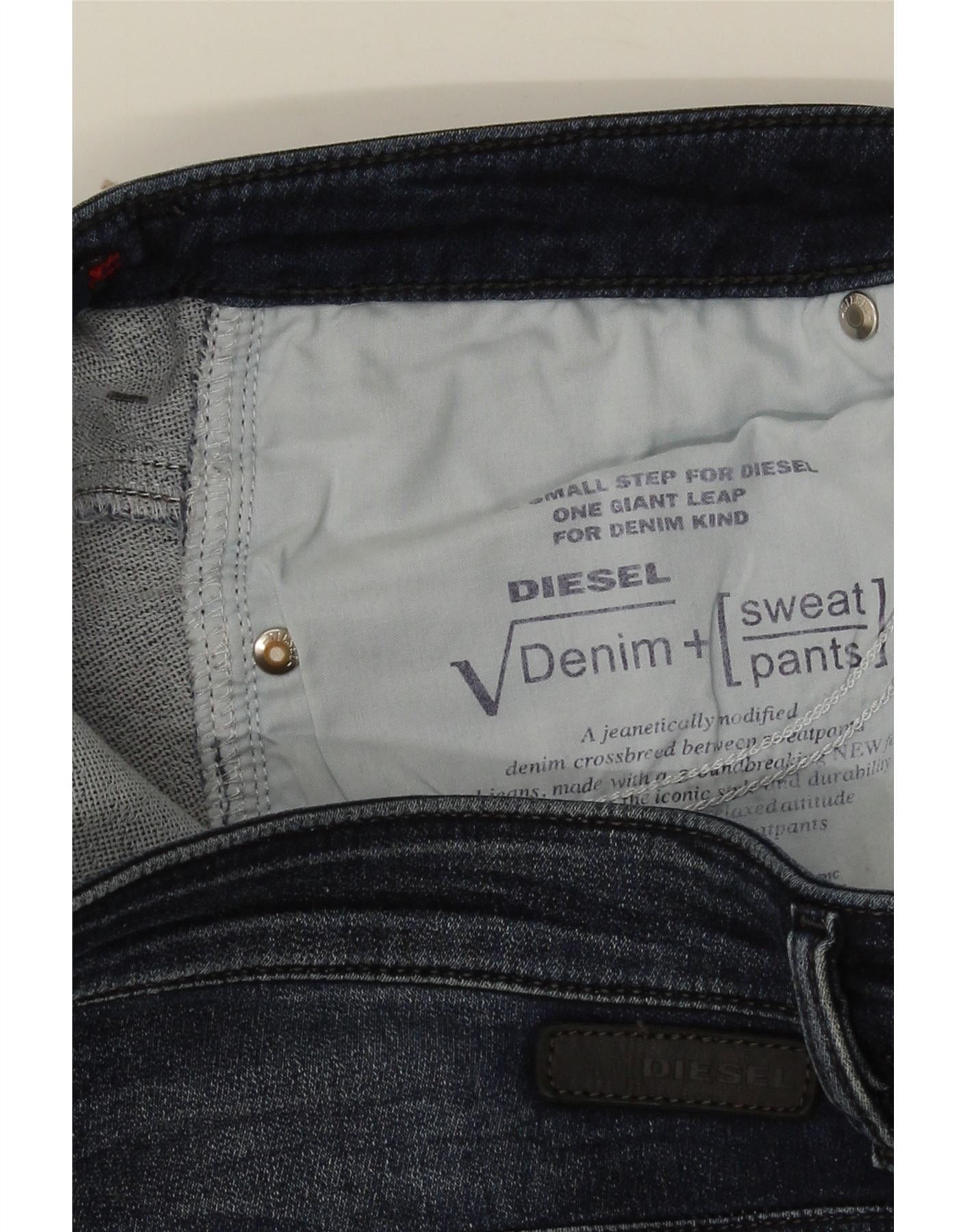 Diesel Womens Crop Slim Jeans W27 L24 Blue Cotton Size 42" / US 20 - 4 Thumbnail